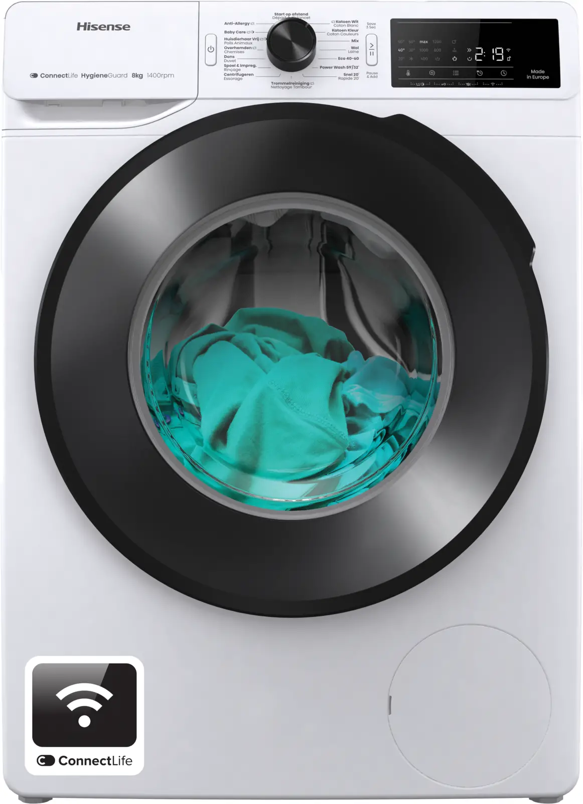 Hisense WF3V843BW/BLX Wasmachine