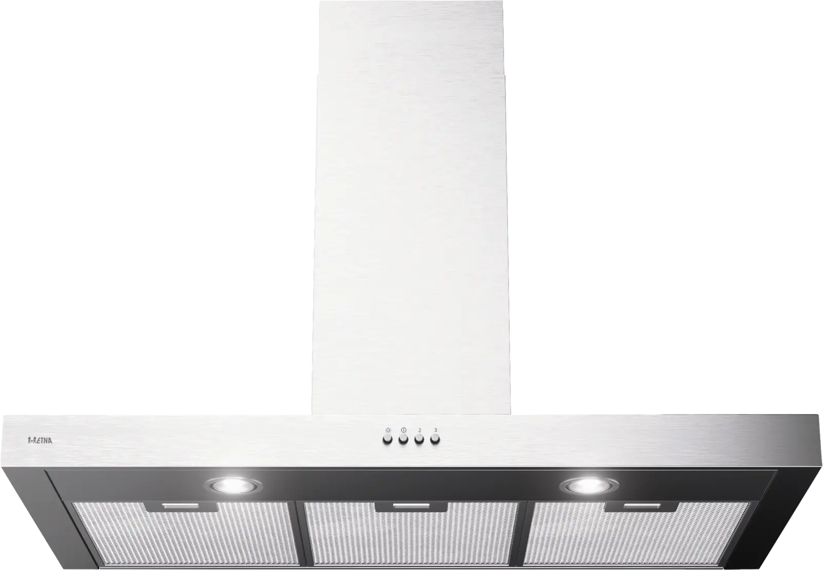 ETNA AB290RVS Blokmodel Schouwkap - 90 cm - RVS