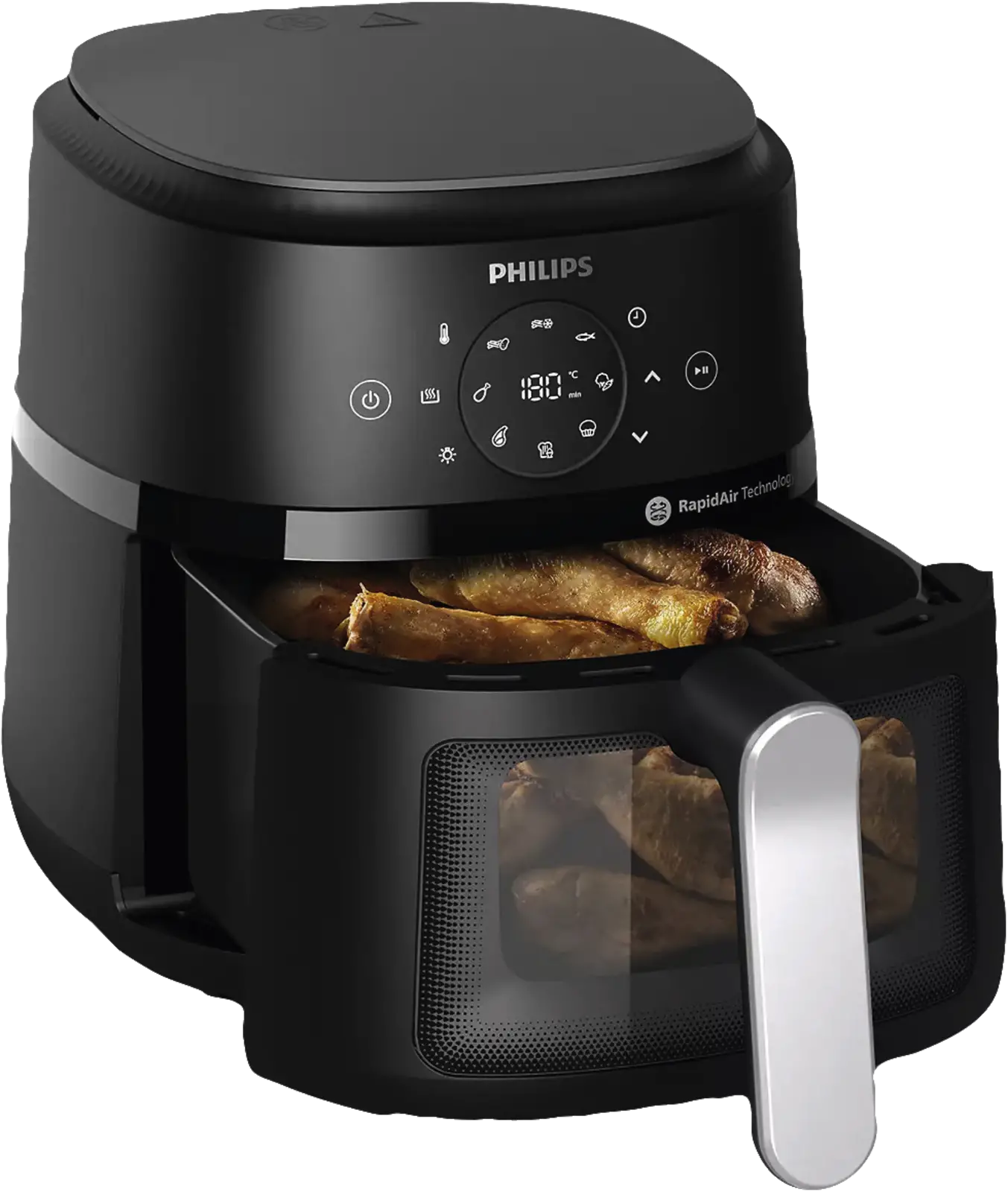 Philips NA221/00 2000 Serie Airfryer - Heteluchtfriteuse - Zilver