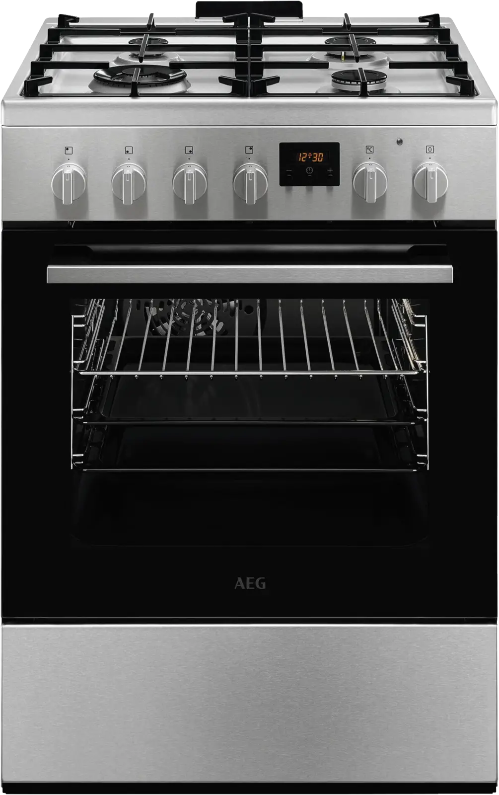 AEG CKB64415BM Elektrisch Fornuis met Gaskookplaat en Oven