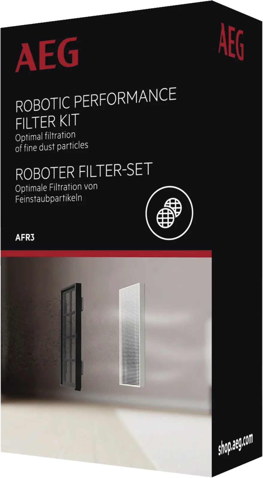 AEG AFR3 Robotstofzuiger Filterset
