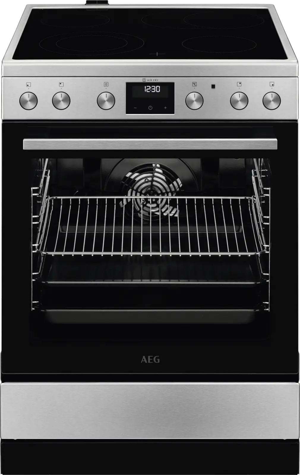 AEG CCB6443BBM Elektrisch Fornuis met Keramische Kookplaat en Elektrische Oven