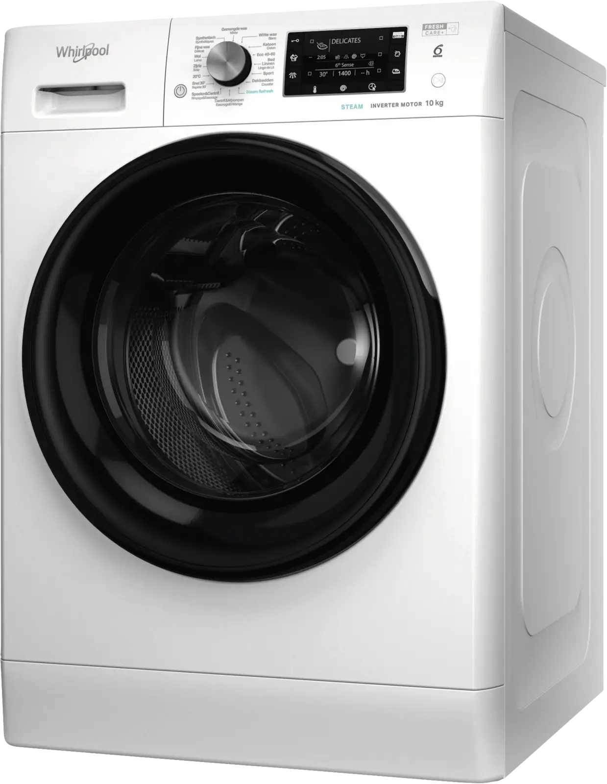 Whirlpool FFD 10489E BV BE FreshCare+ Steam Wasmachine