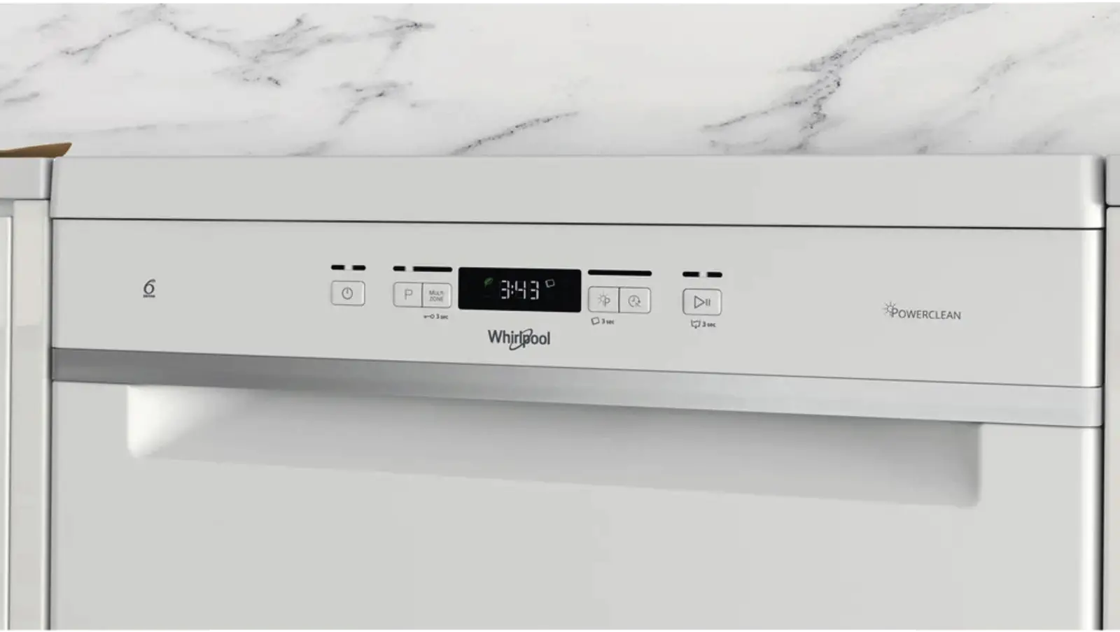 Whirlpool W3F D634 vrijstaande vaatwasser