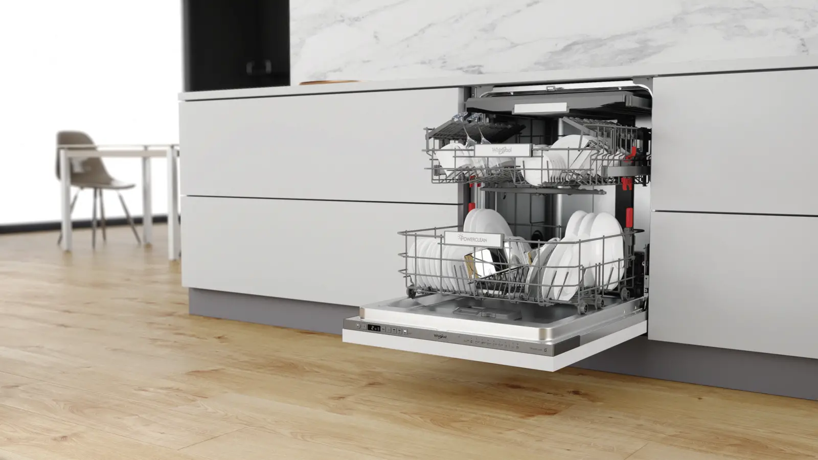 Whirlpool W0I D751A X Geïntegreerde Vaatwasser - RVS