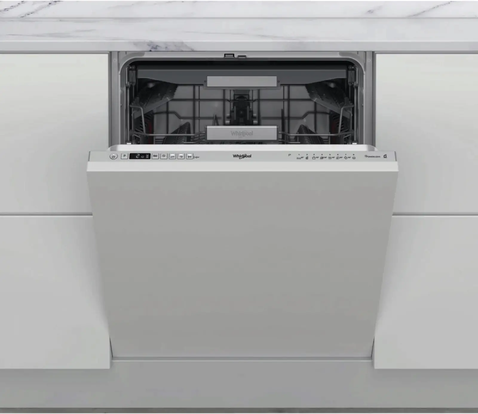 Whirlpool WIO 3T126 PFE volledig geïntegreerde vaatwasser 
