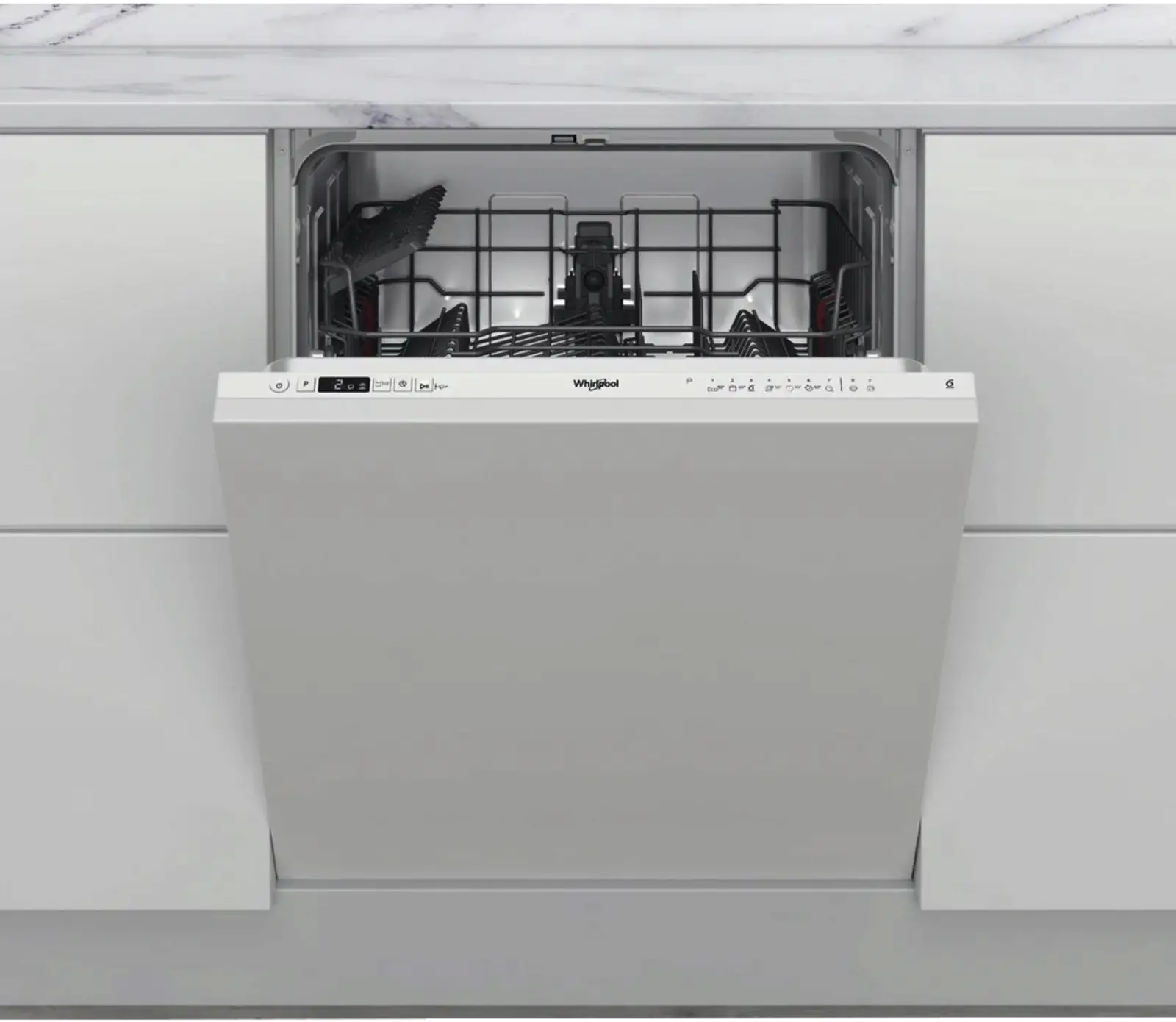 Whirlpool W2I HD526 A volledig geïntegreerde vaatwasser 