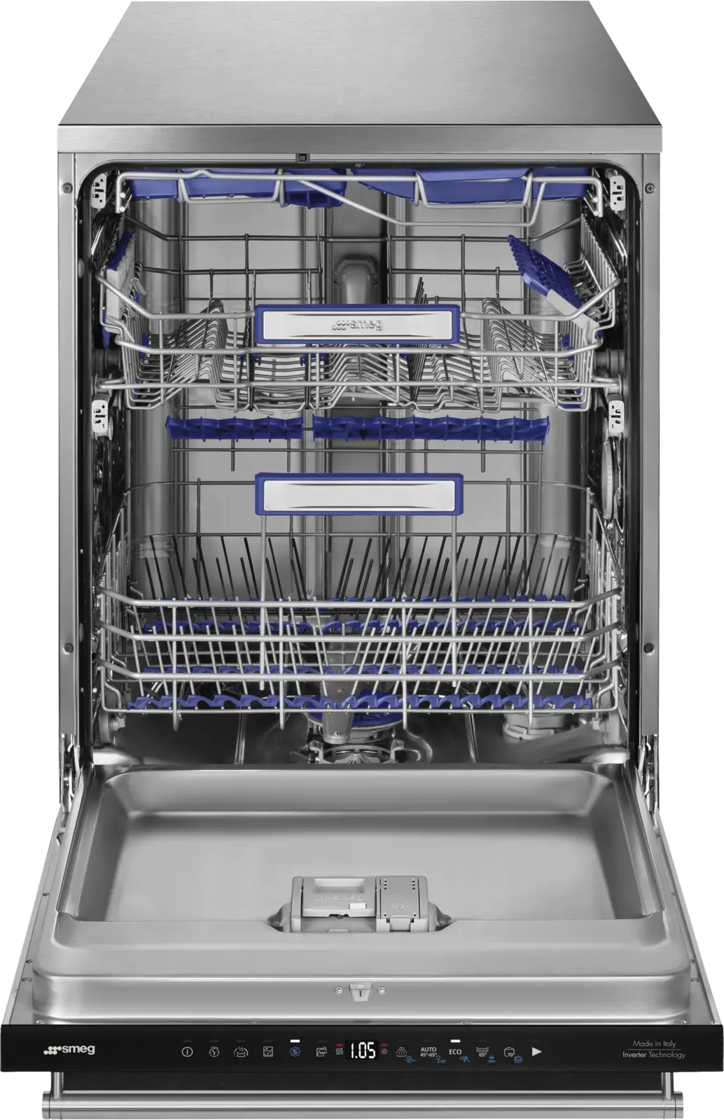SMEG LVS345BQSTX Classici Esthetisch Vrijstaande Vaatwasser - RVS