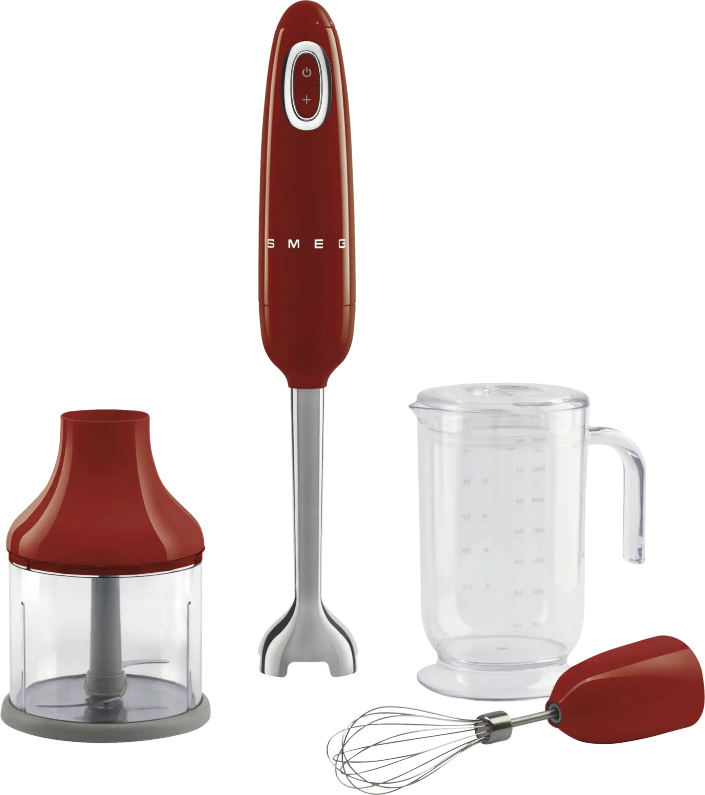SMEG HBF03RDEU Staafmixer - Rood met Accessoires