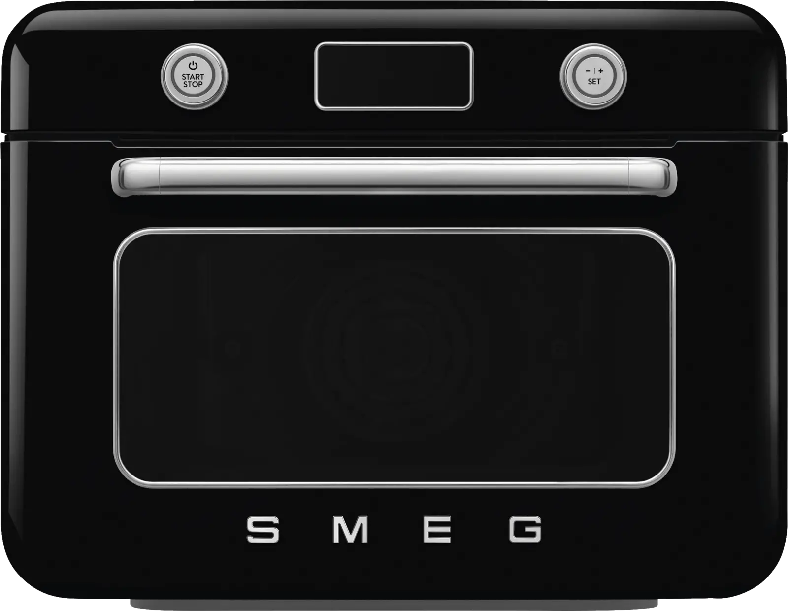 SMEG COF01BLEU Vrijstaande Combi Stoomoven 50's Style - Glanzend Zwart