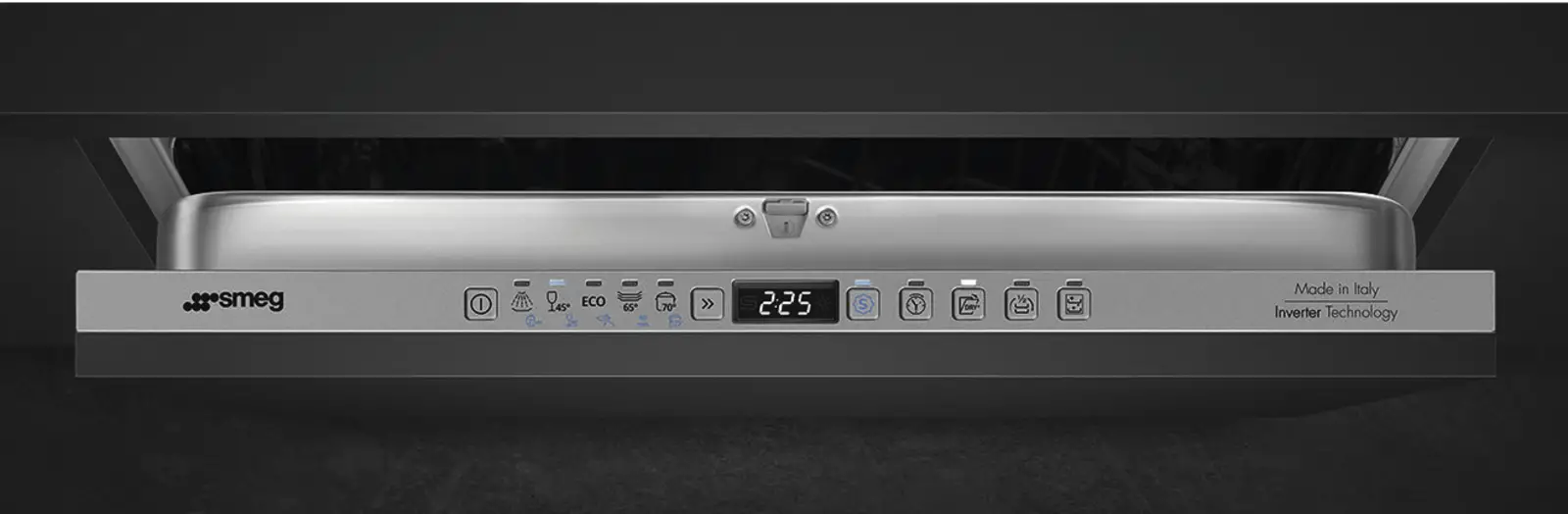 SMEG STL332CH Universeel Esthetisch Inbouw Vaatwasser - 60 cm - Zilver