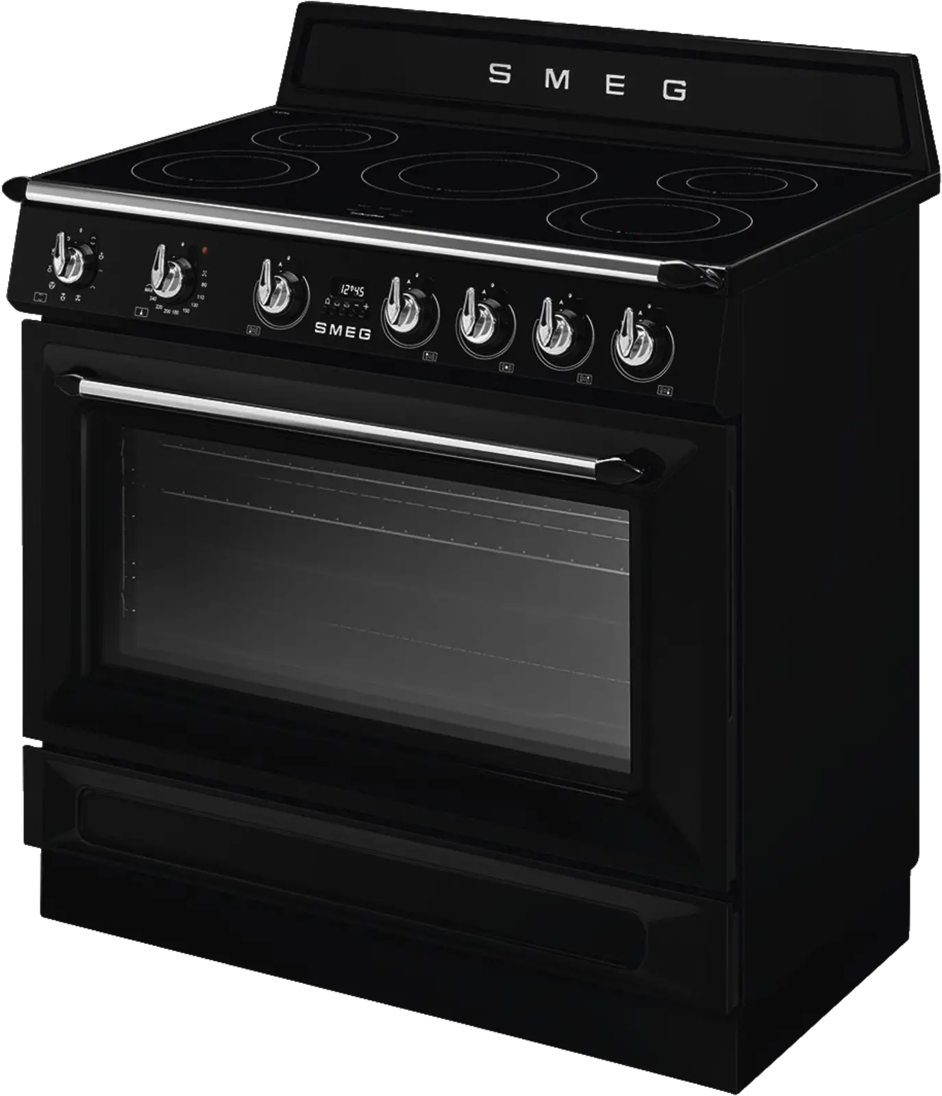 SMEG TR90IMBL Victoria Esthetisch Fornuis met Inductie Kookplaat - 90 x 60 cm - Zwart