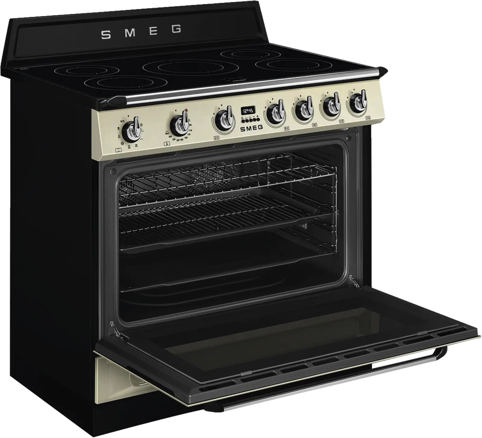 SMEG TR90IMP Victoria Esthetisch Fornuis met Inductie Kookplaat - 90 x 60 cm