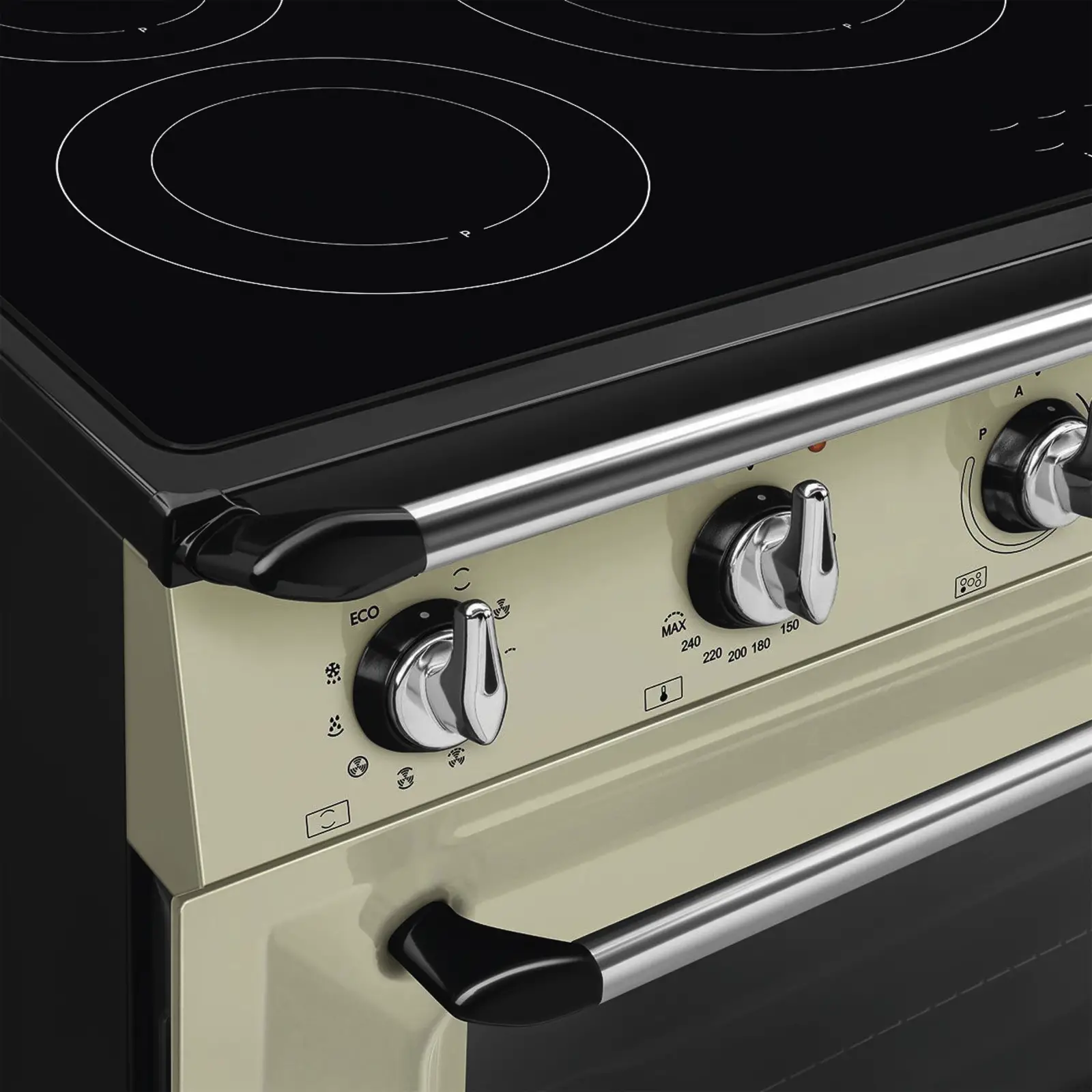 SMEG TR90IMP Victoria Esthetisch Fornuis met Inductie Kookplaat - 90 x 60 cm