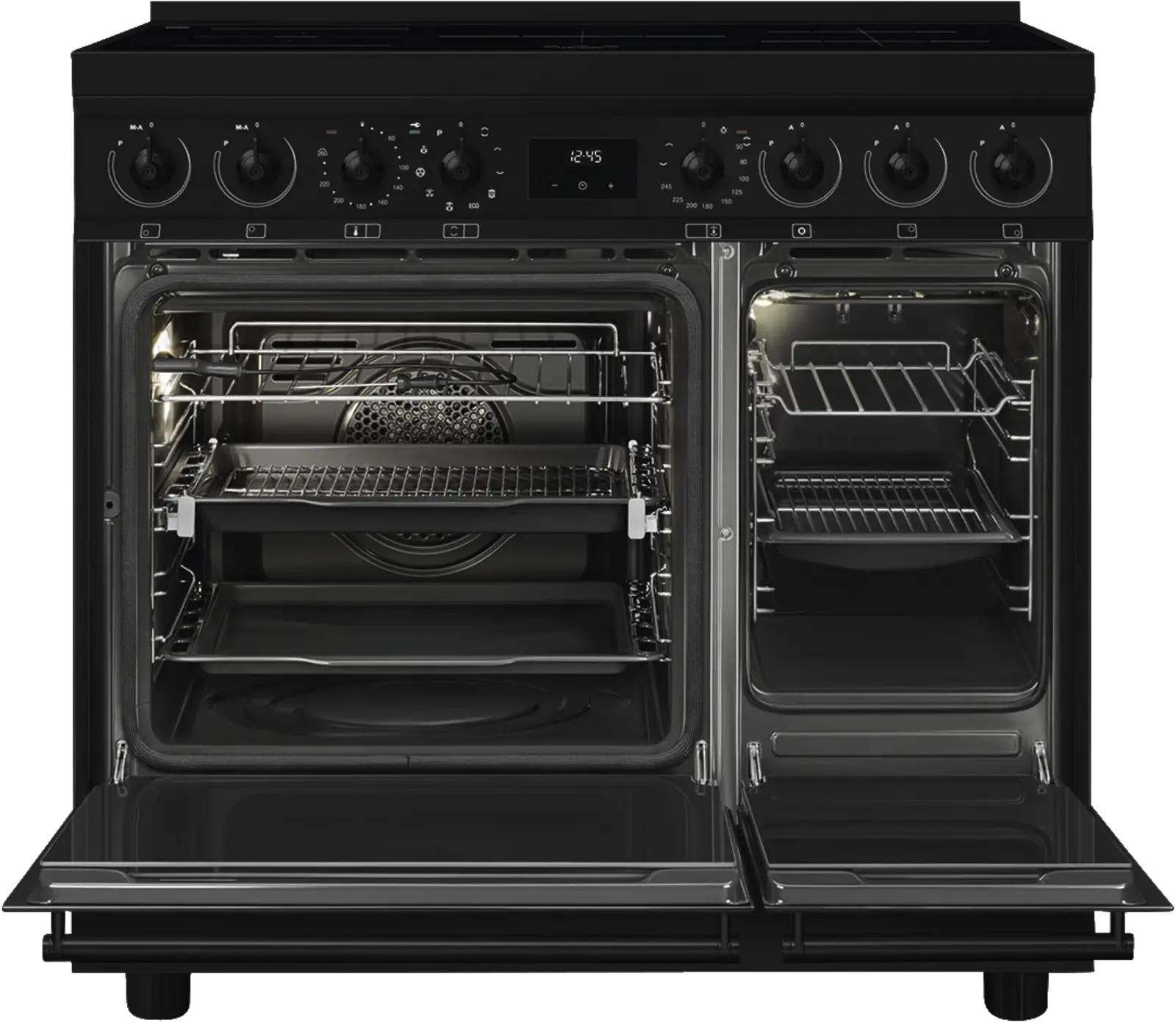 SMEG C92IPN2 Classici Esthetisch Fornuis met Inductie Kookplaat - 90 x 60 cm - Zwart