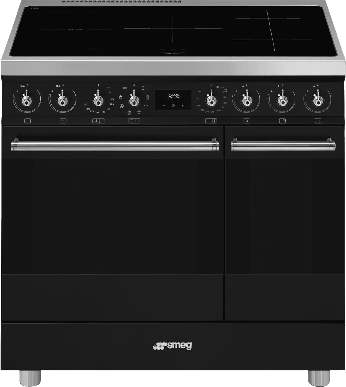 SMEG C92IMMB2 Classici Esthetisch Fornuis met InductieKookplaat - 90 x 60 cm