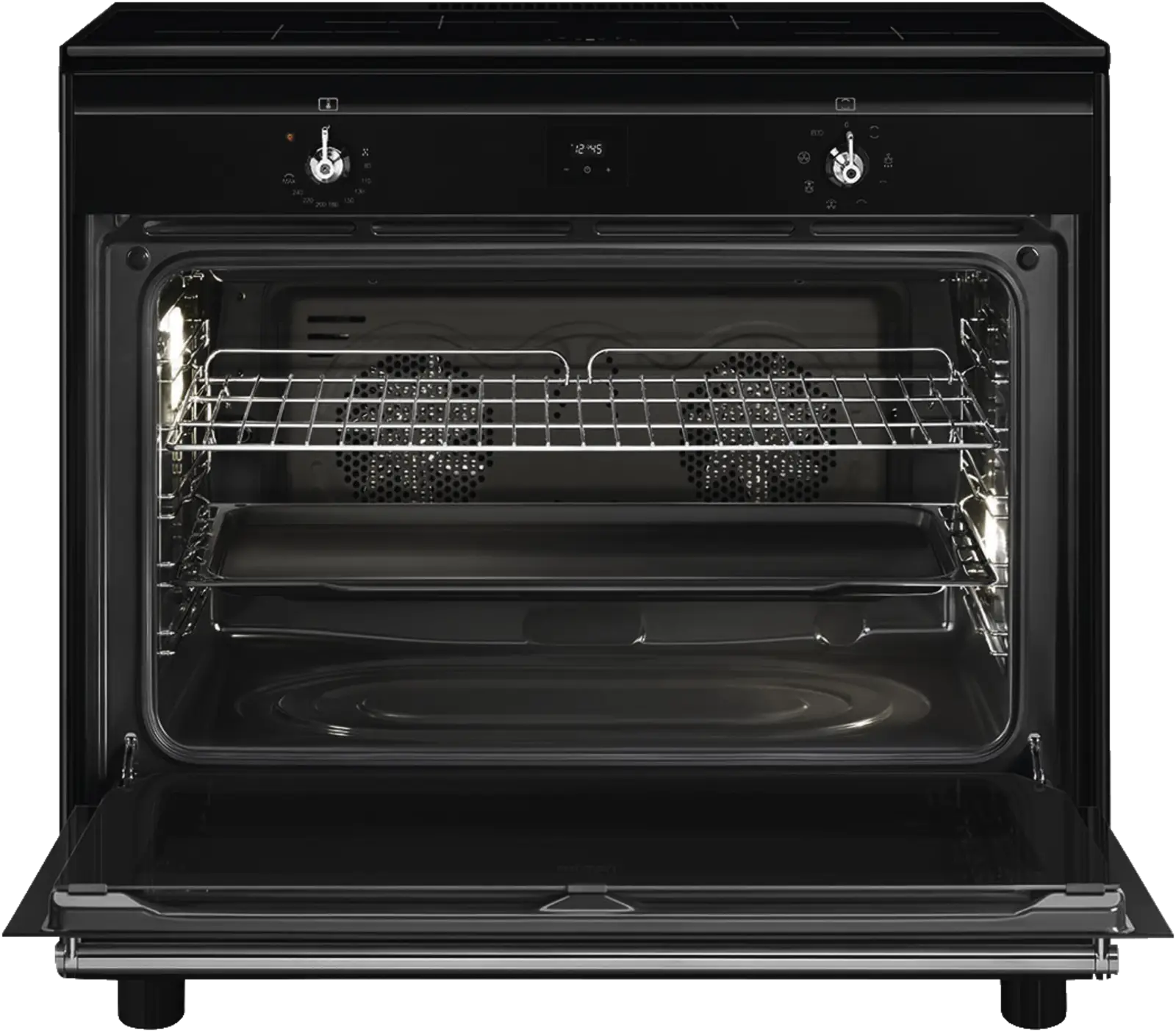 SMEG CX91IMBL Classici Esthetisch Fornuis met Inductie Kookplaat - 90 x 60 cm - Zwart