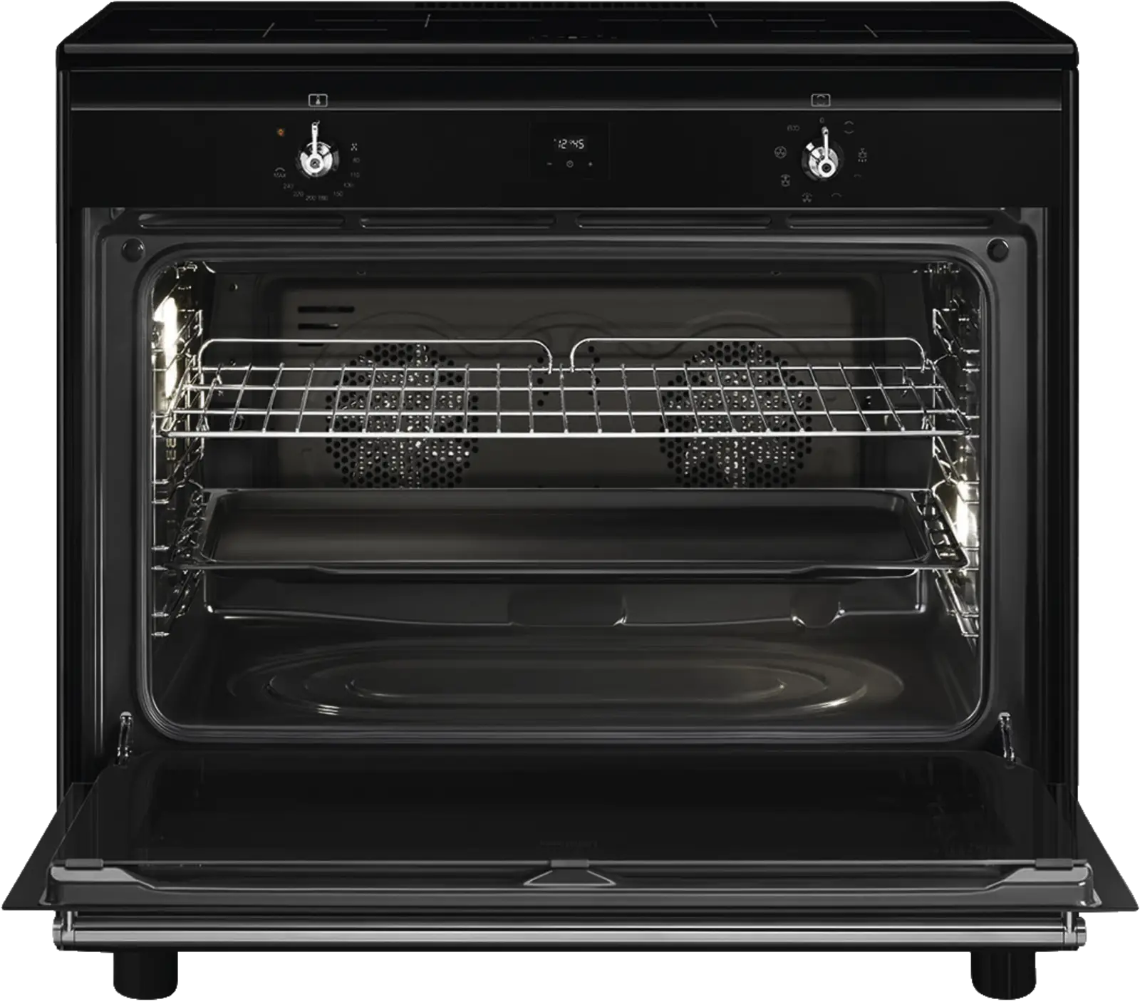 SMEG CX91IMBL Classici Esthetisch Fornuis met Inductie Kookplaat - 90 x 60 cm - Zwart