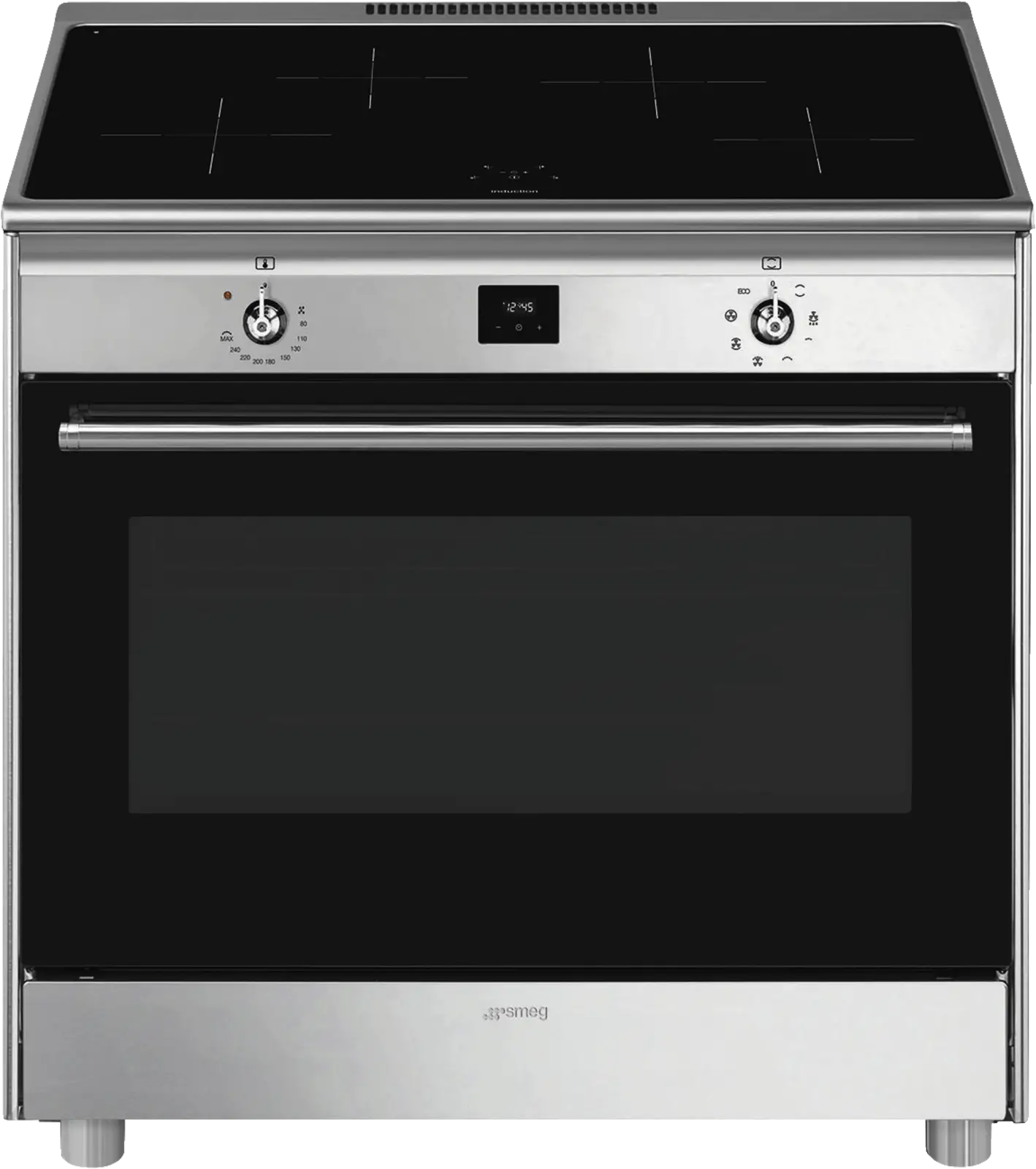 SMEG CG90CIXT Classici Esthetisch Fornuis met Inductie Kookplaat - 90 x 60 cm