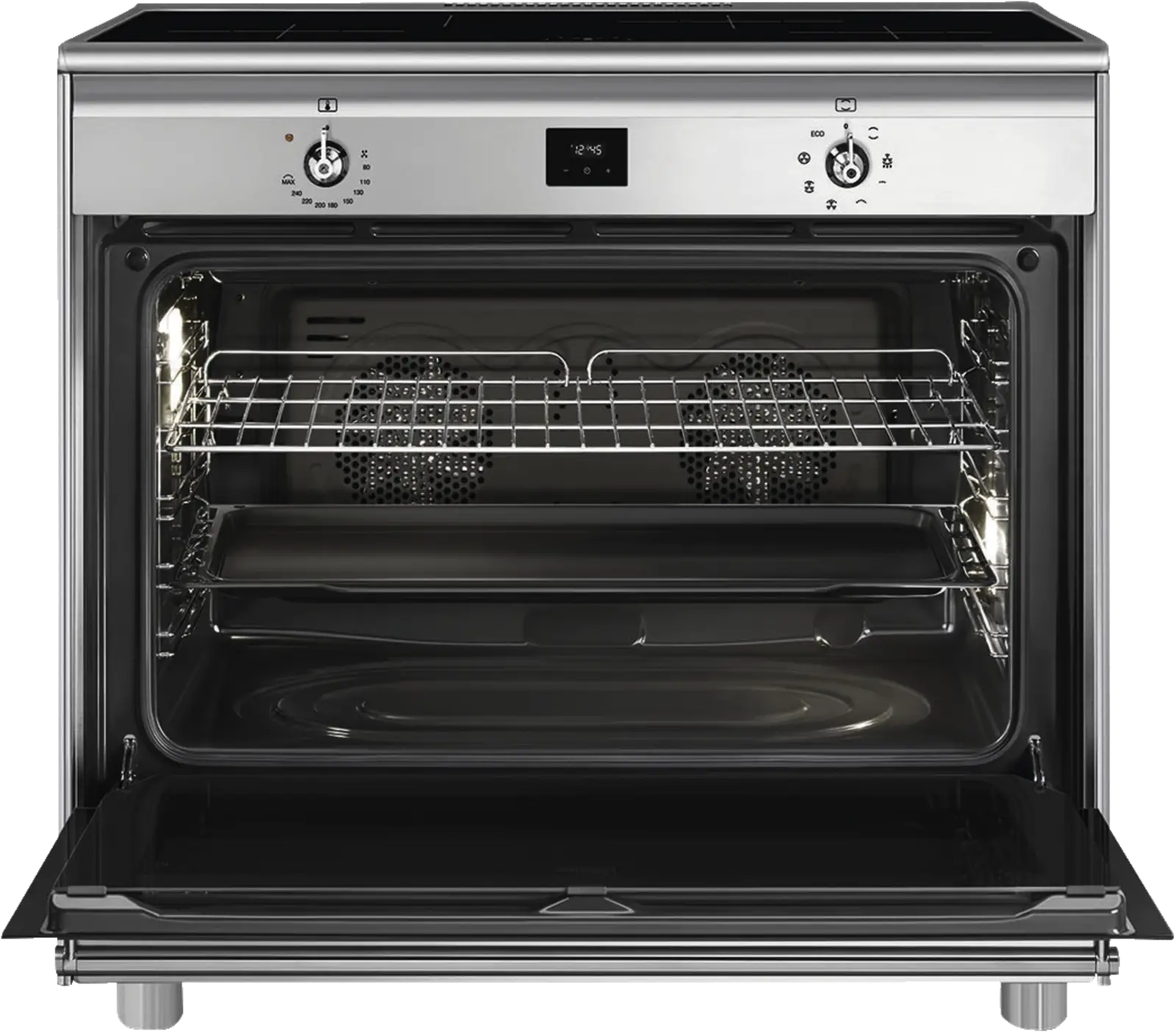 SMEG CG90CIXT Classici Esthetisch Fornuis met Inductie Kookplaat - 90 x 60 cm