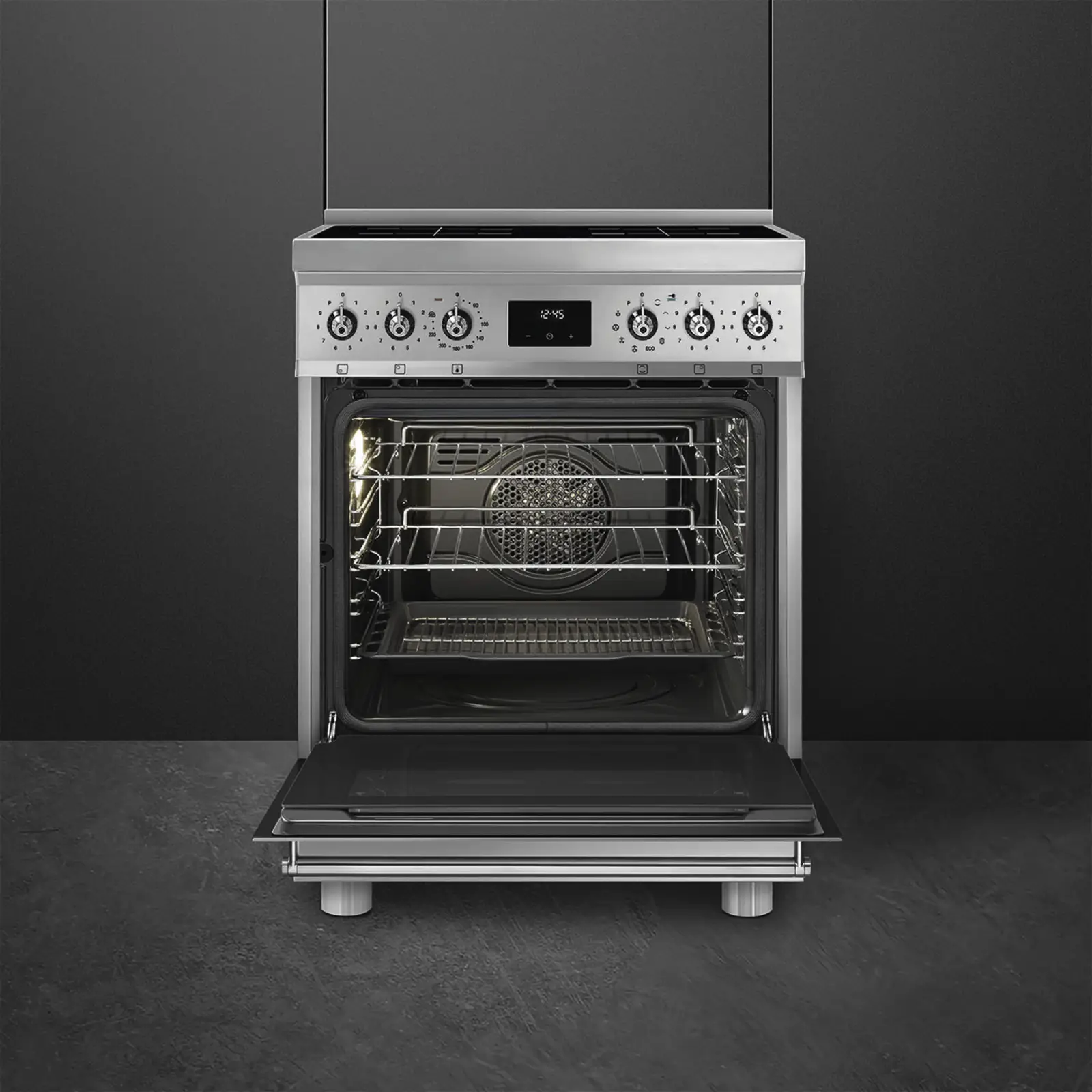 SMEG C6IPXM2 Classici Esthetisch Fornuis met Inductiekookplaat - 60 x 60 cm - RVS