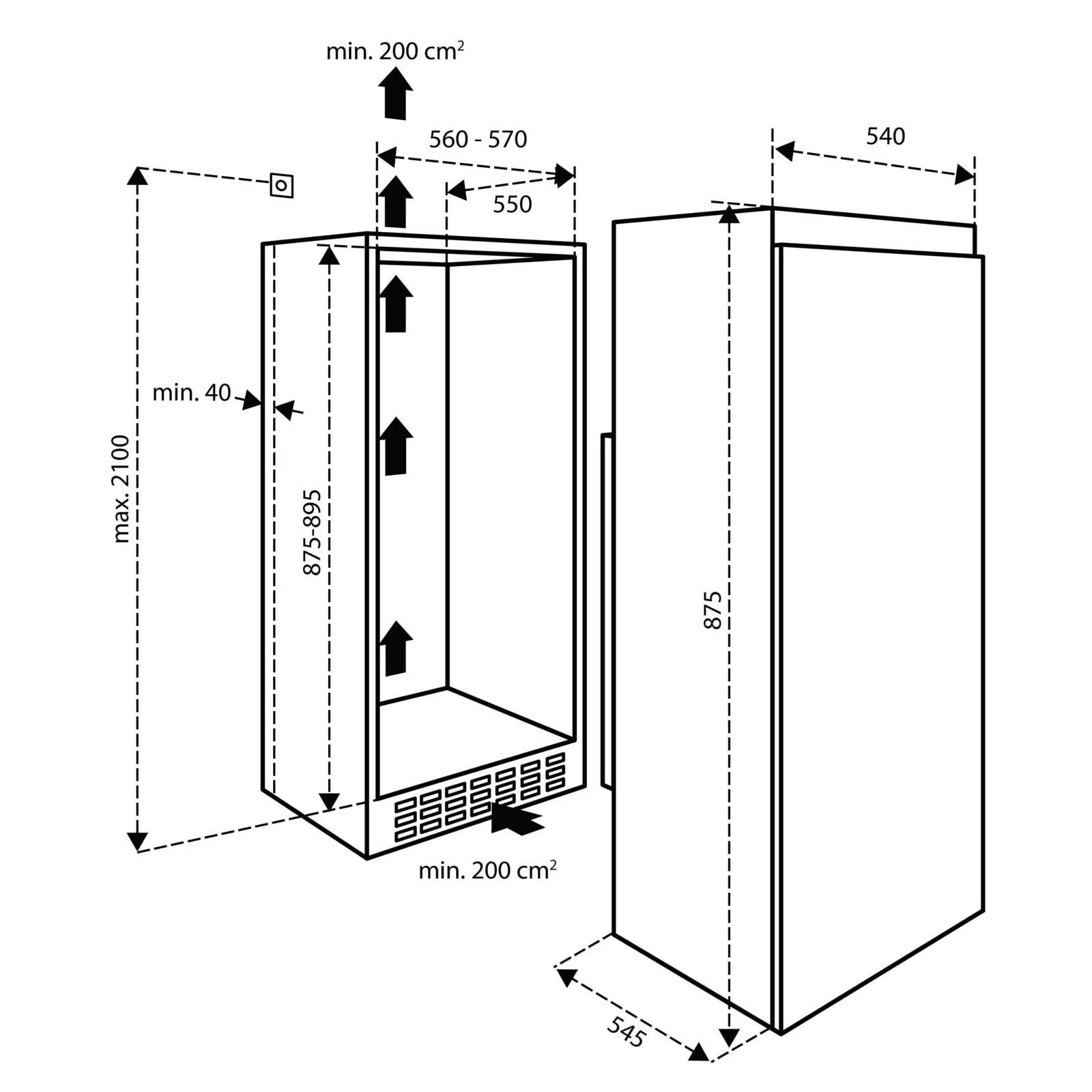 Inventum IVR0882S Inbouw Vriezer