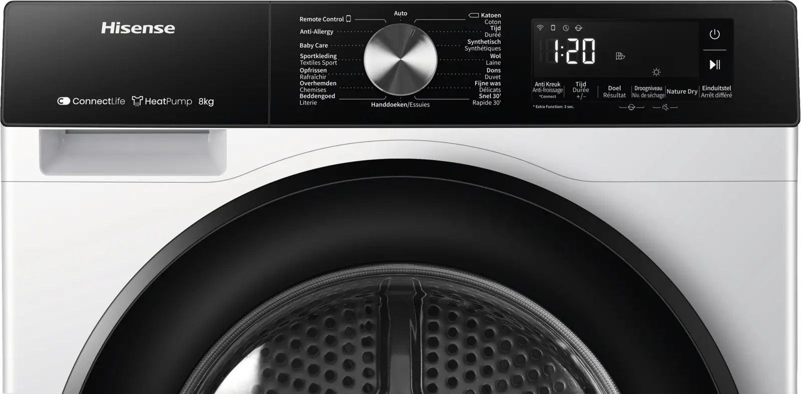 Hisense DH3S802BW2 Warmtepompdroger 
