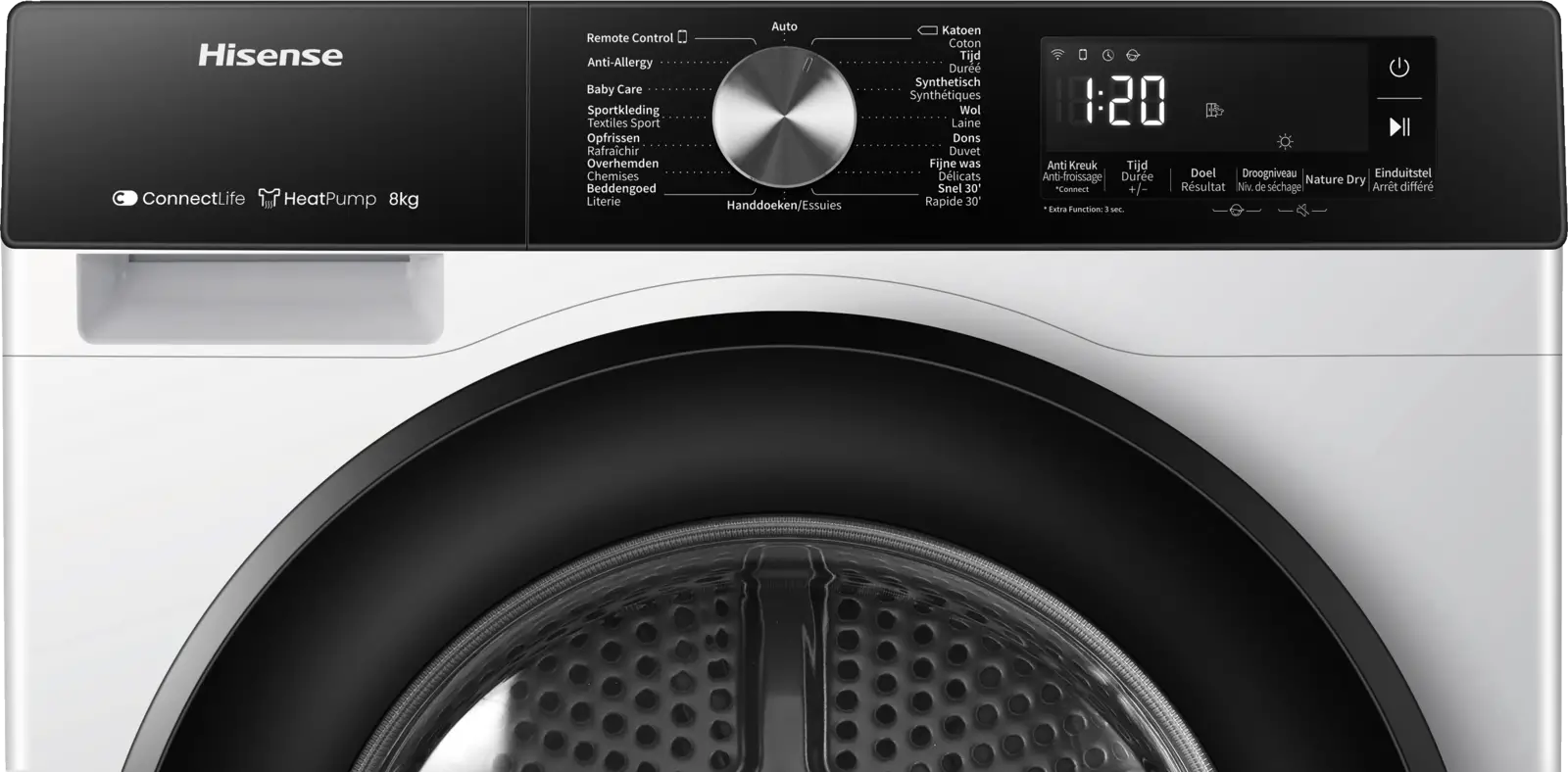 Hisense DH3S802BW3 Warmtepompdroger