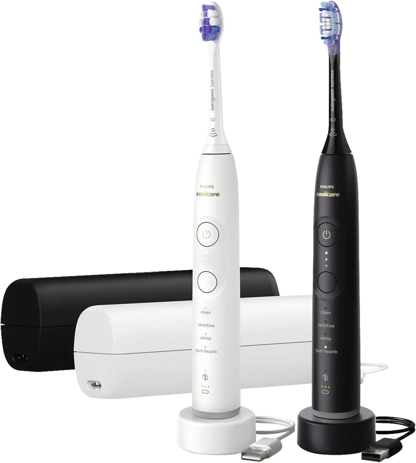 Philips HX7429/02 Sonicare 7100 Series Electrische Tandenborstel - Duo - Zwart & Wit