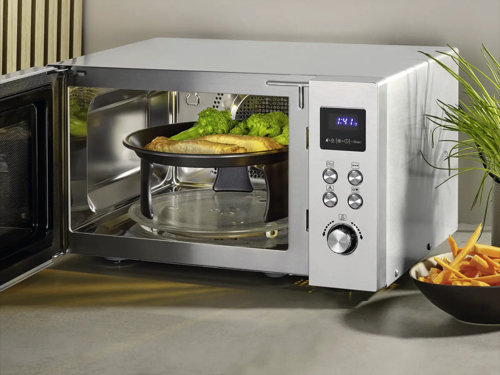Severin MW 7918 CrispyWave Magnetron met Grill- en Heteluchtfunctie