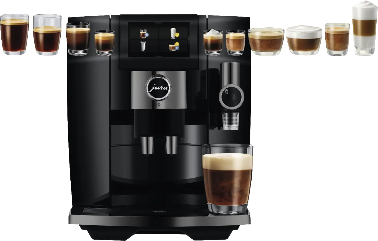 JURA J10 Piano Black (EA) Volautomatische Koffiemachine