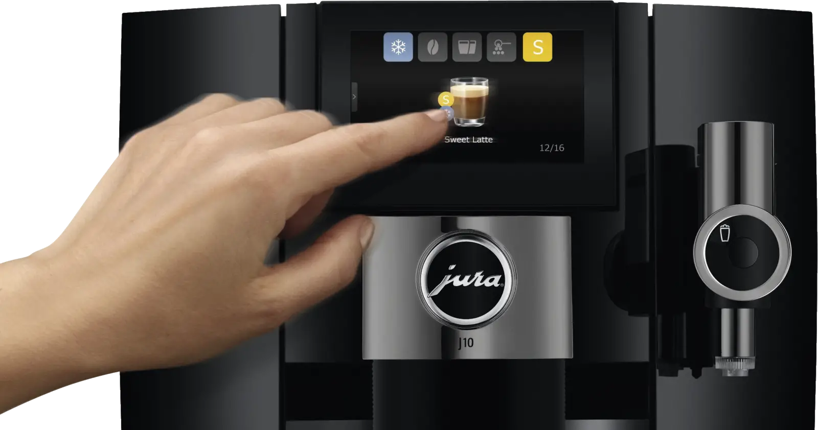 JURA J10 Piano Black (EA) Volautomatische Koffiemachine