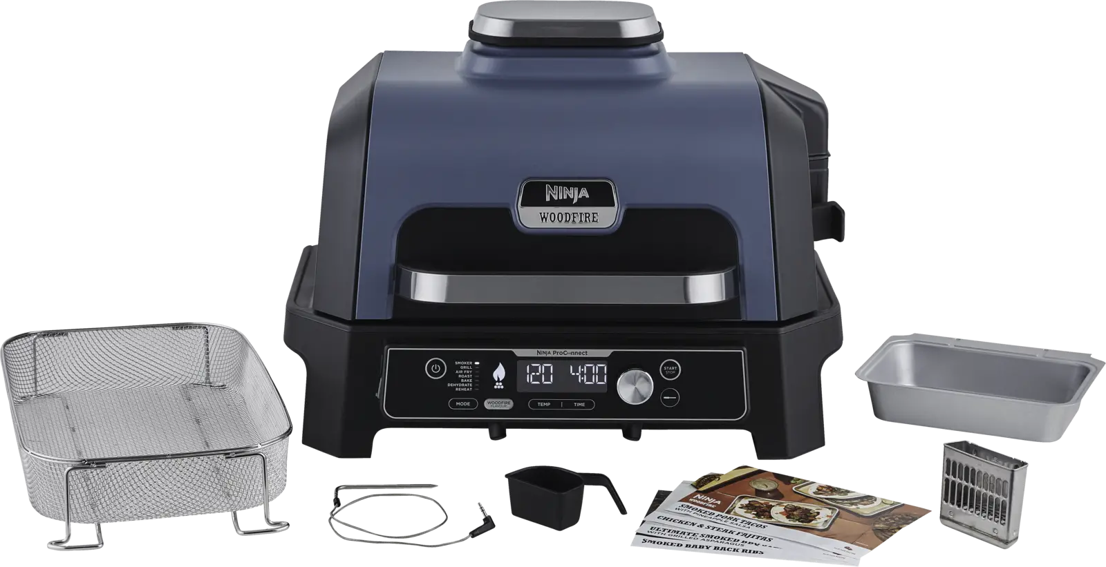 Ninja OG901EU Woodfire Pro Connect XL Electric BBQ Grill & Smoker