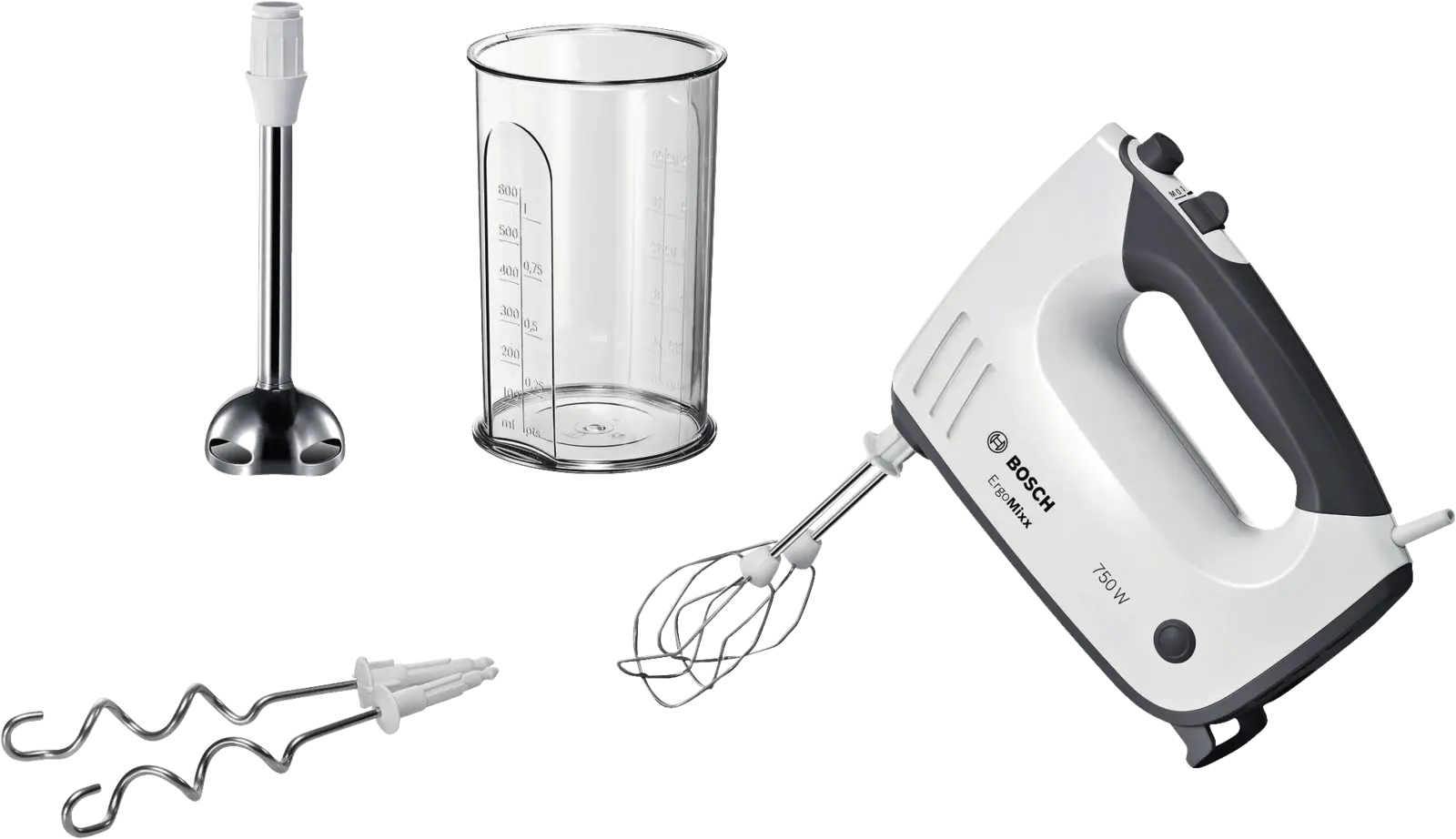 BOSCH MFQ37470 ErgoMixx Handmixer - Grijs