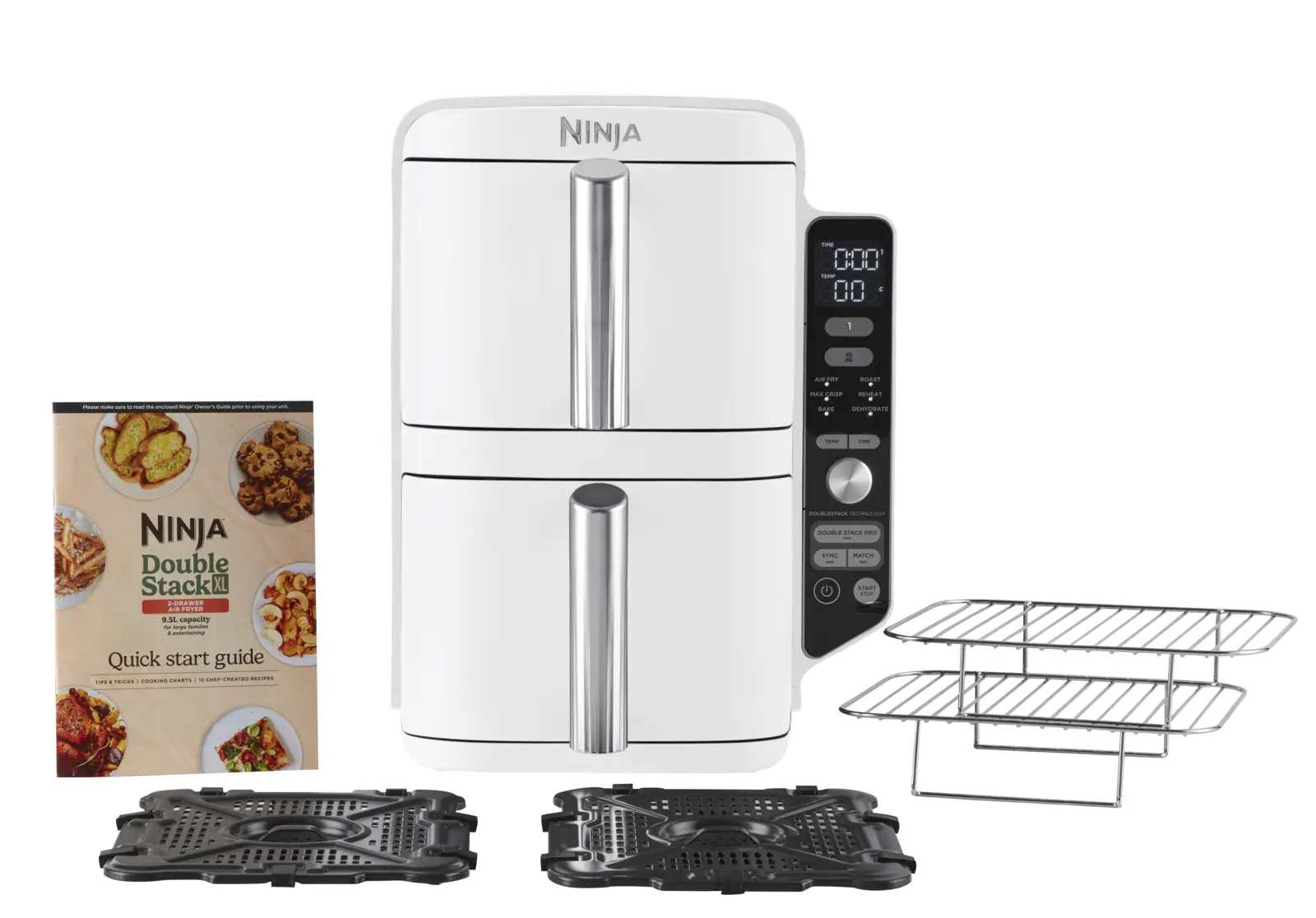 Ninja SL400EUWH Double Stack XL 2-Drawer Airfryer - Wit