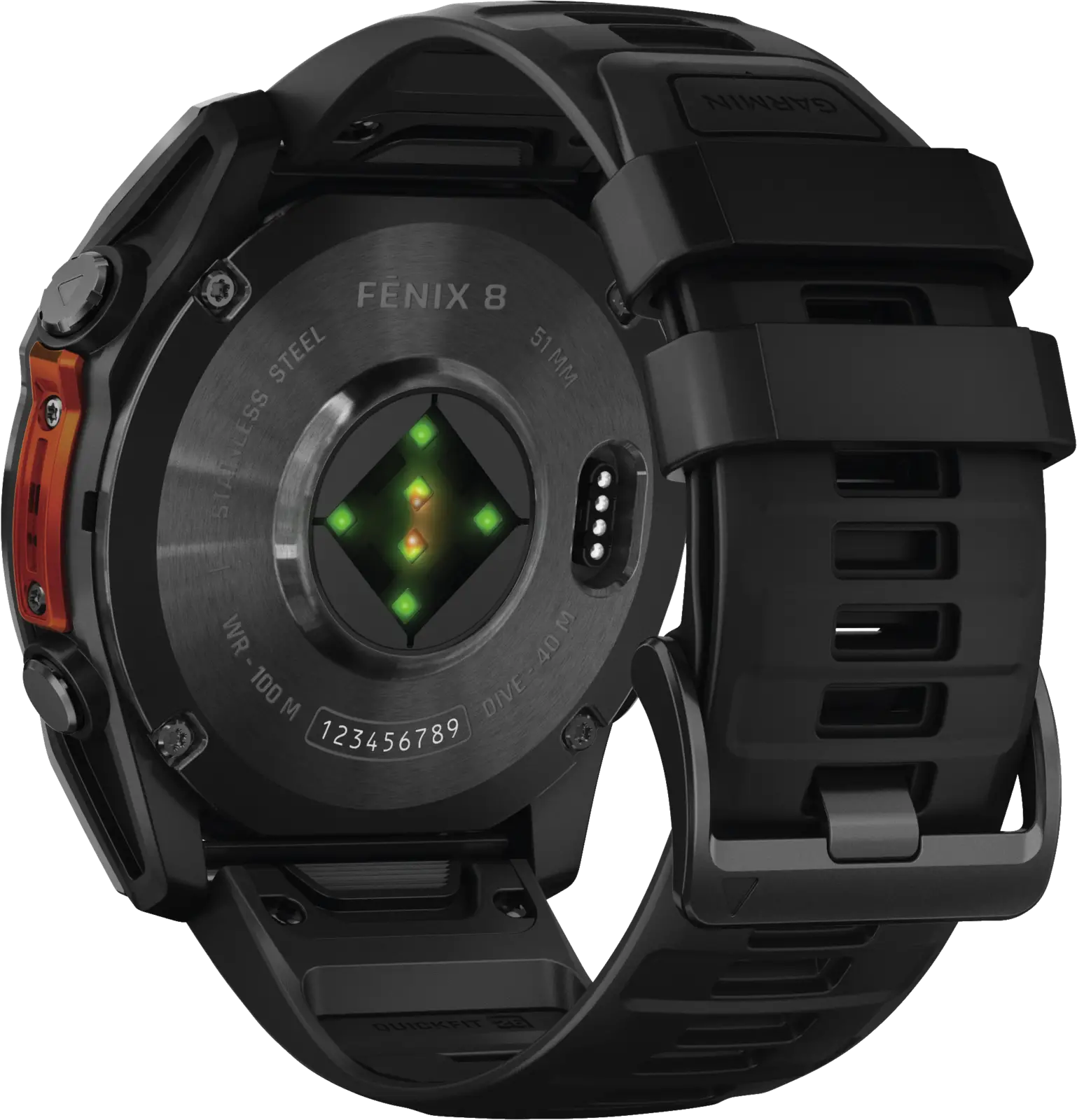 Garmin fenix 8 - 51 mm AMOLED Slate Grey met zwarte siliconen band