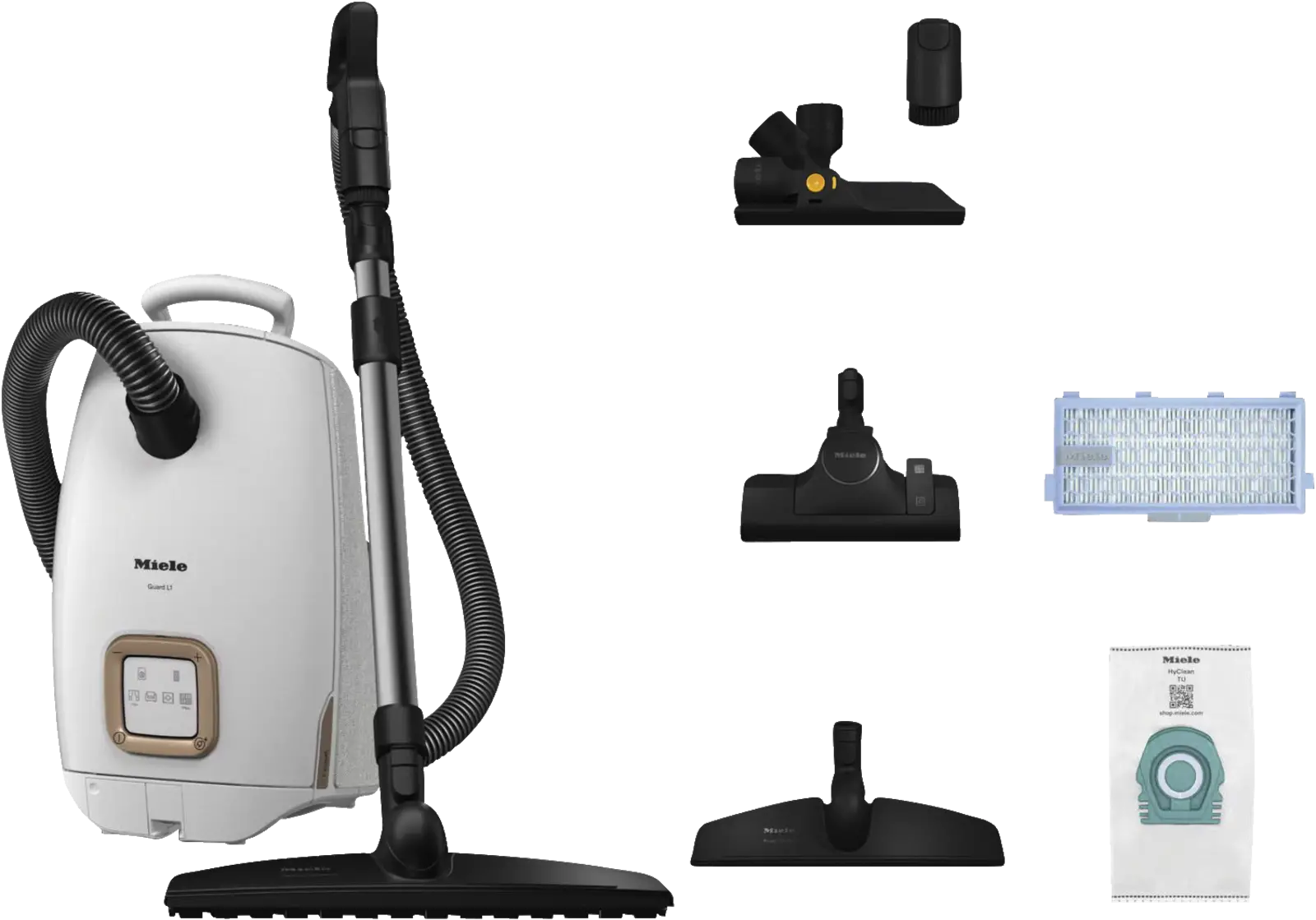 Miele Guard L1 Parquet XL Stofzuiger met Zak - Briljantwit