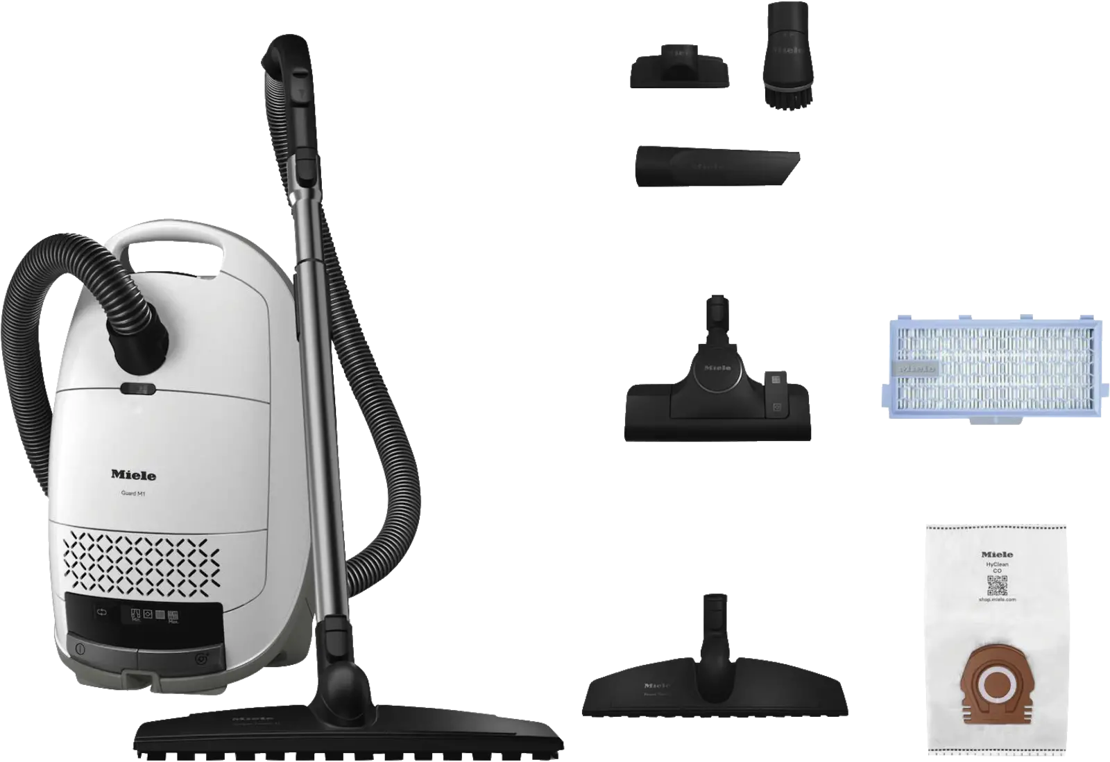 Miele Guard M1 Parquet XL Stofzuiger met Zak - Briljantwit