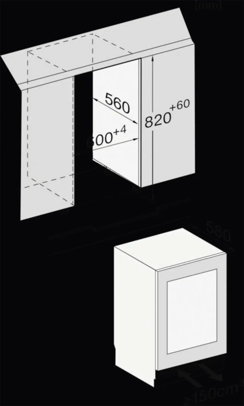Miele KWTUS 7054 F Inbouw WIjnklimaatkast