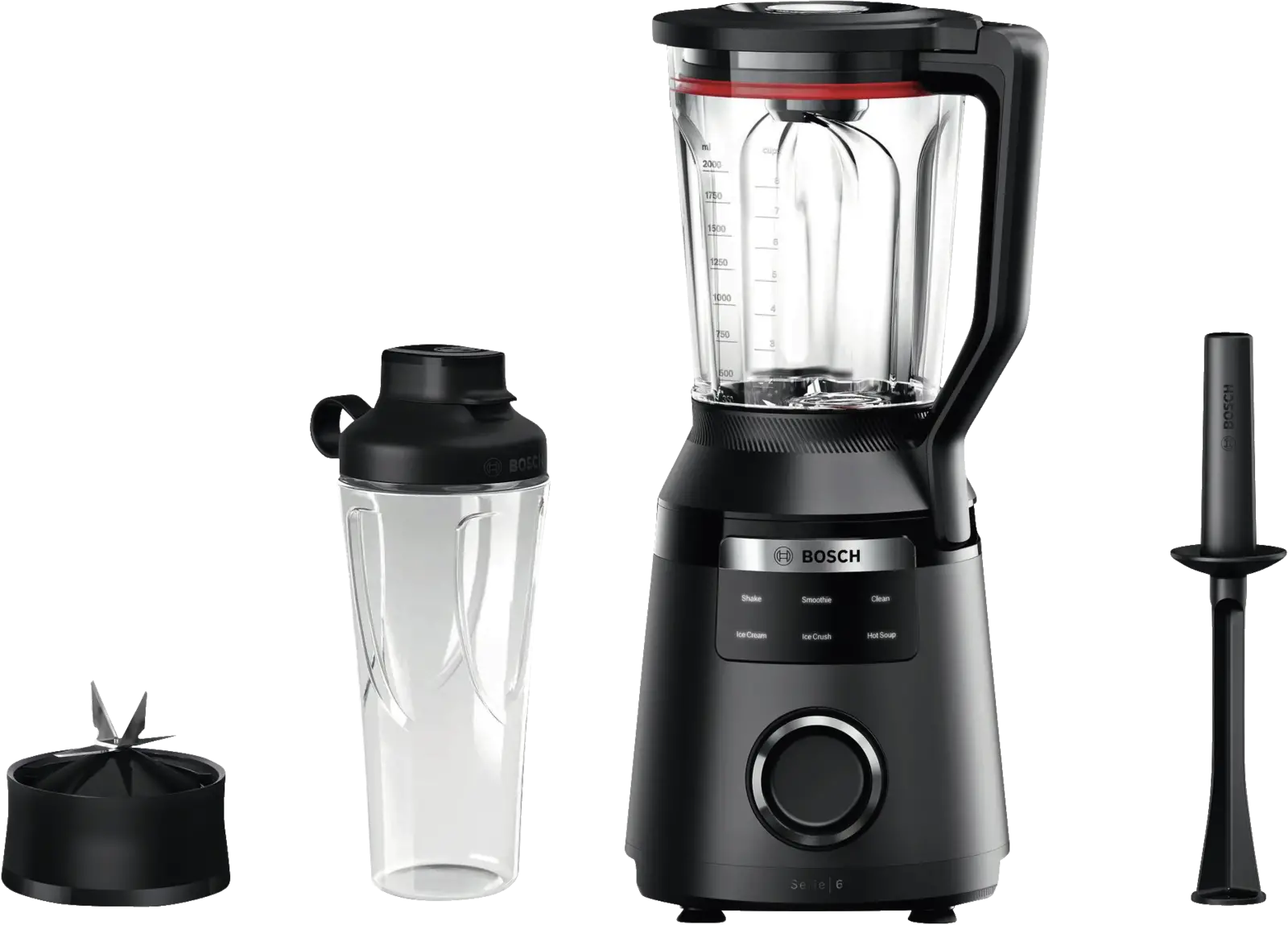 BOSCH MMB6654B Serie 6 VitaPower Blender - Zwart