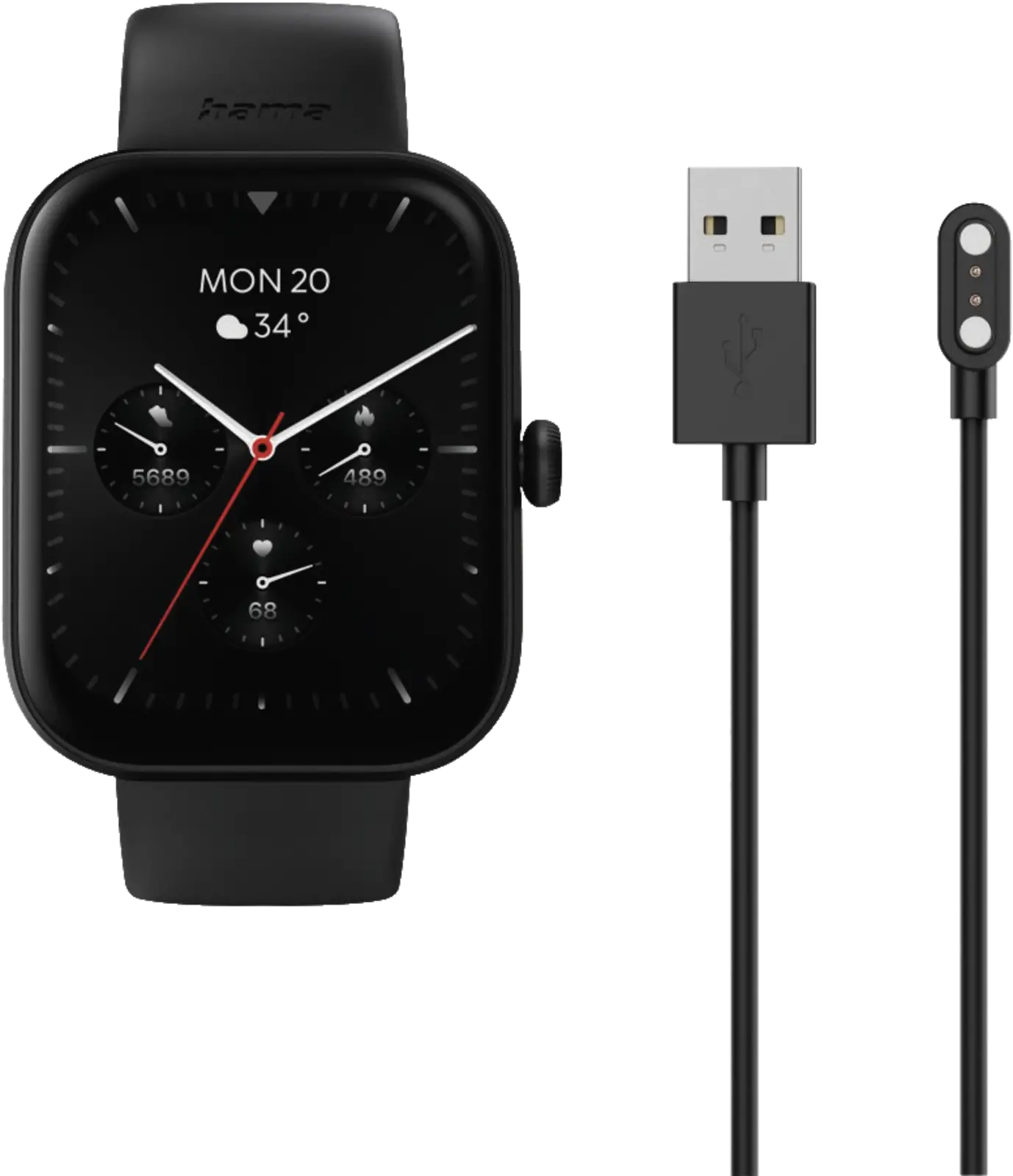 Hama Smartwatch 5000 Zwart