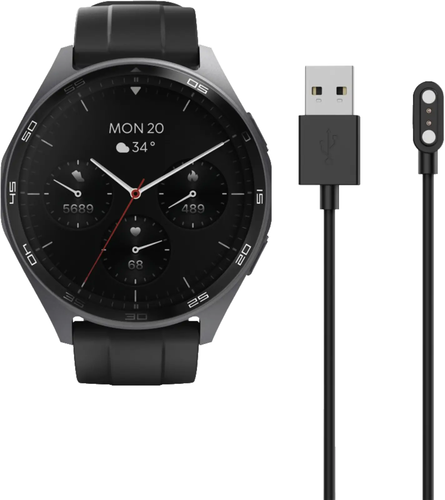 Hama Smartwatch 7010 Zwart