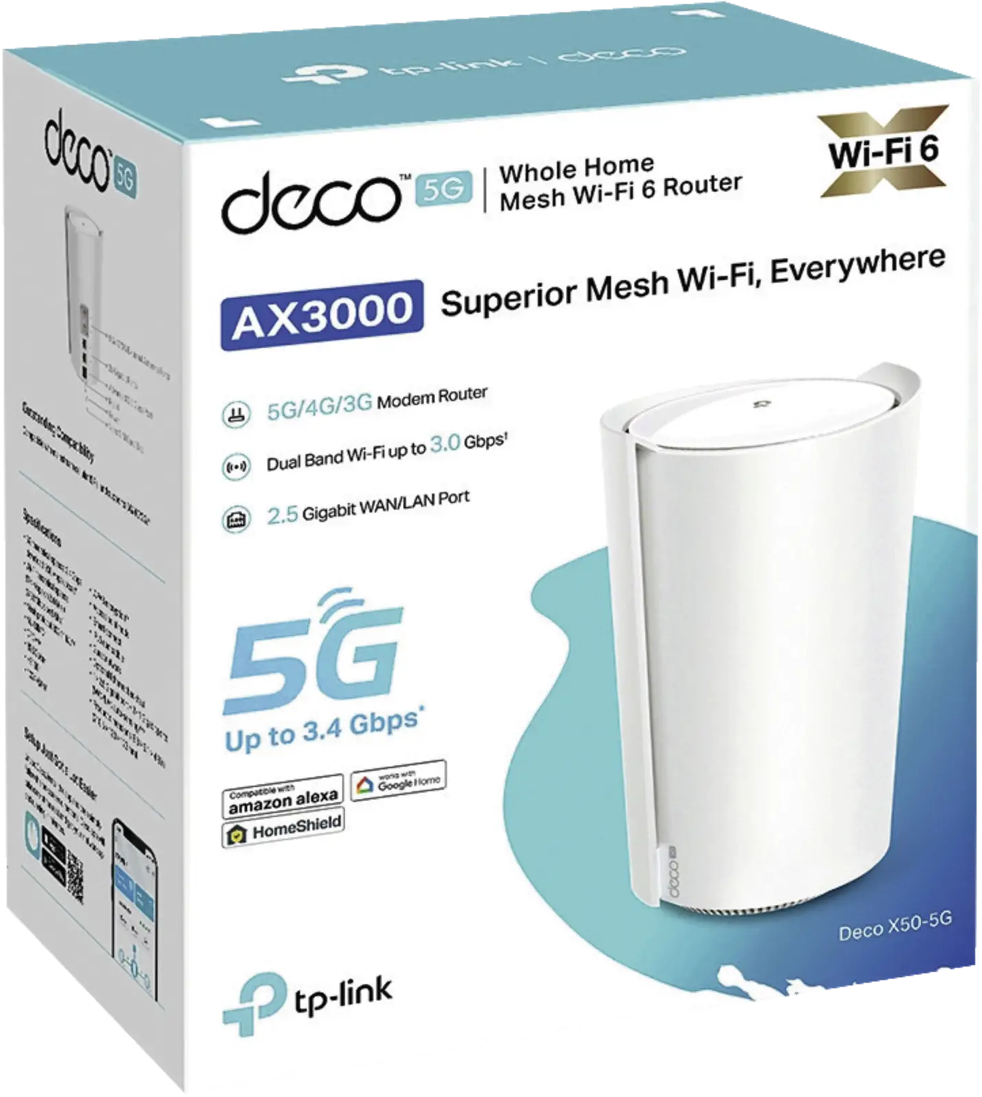DECO X50-5G Router Wi-Fi 6 AX3000