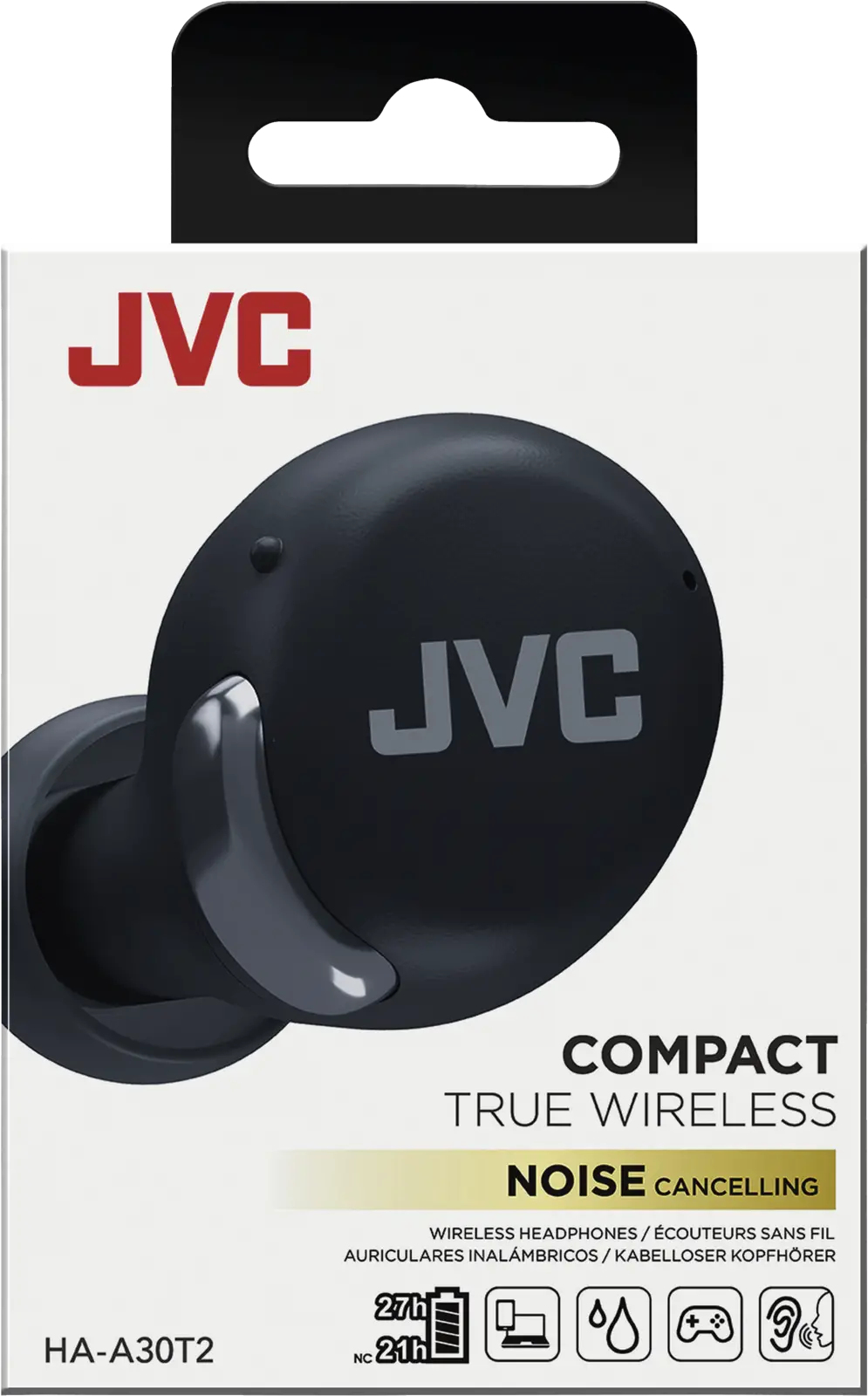 JVC HA-A30T2 Noise Cancelling in-ear oordopjes - Zwart