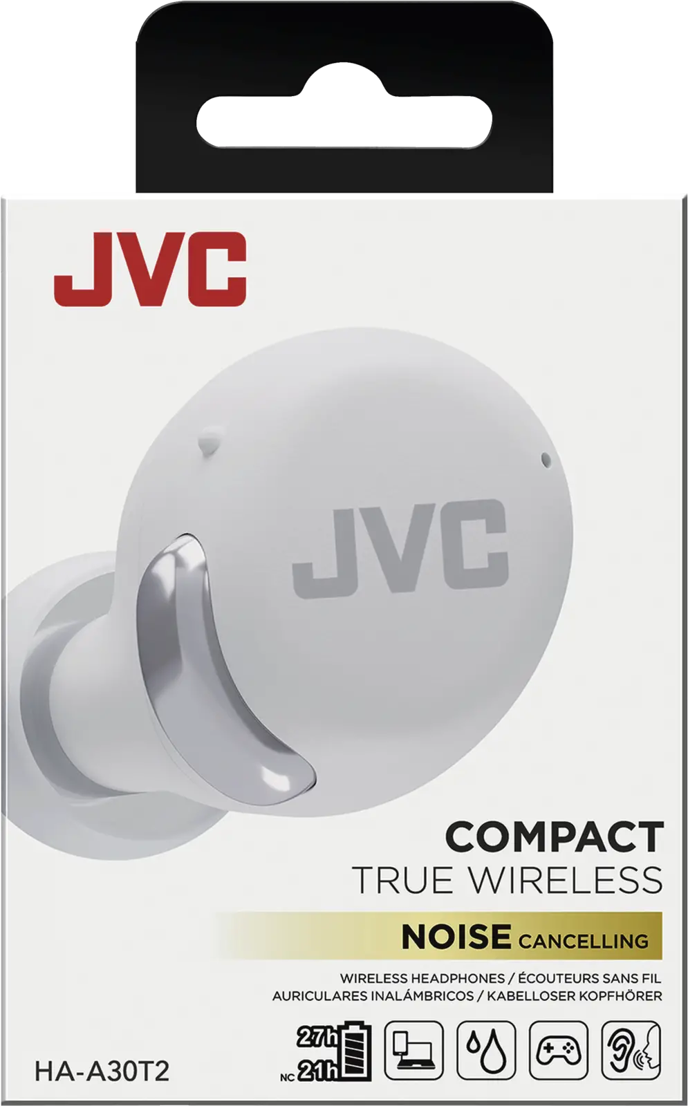 JVC HA-A30T2 Noise Cancelling in-ear oordopjes - Wit
