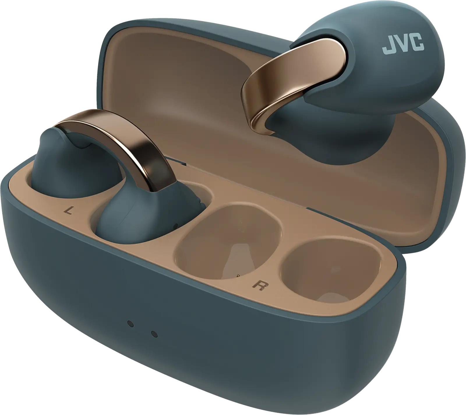 JVC HA-NP1T Nearphones open-ear oordopjes - Blauw