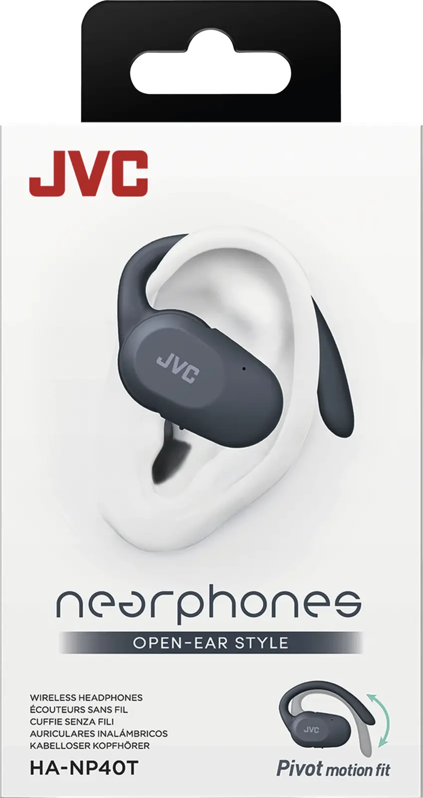 JVC HA-NP40T Nearphones open-ear oordopjes - Blauw