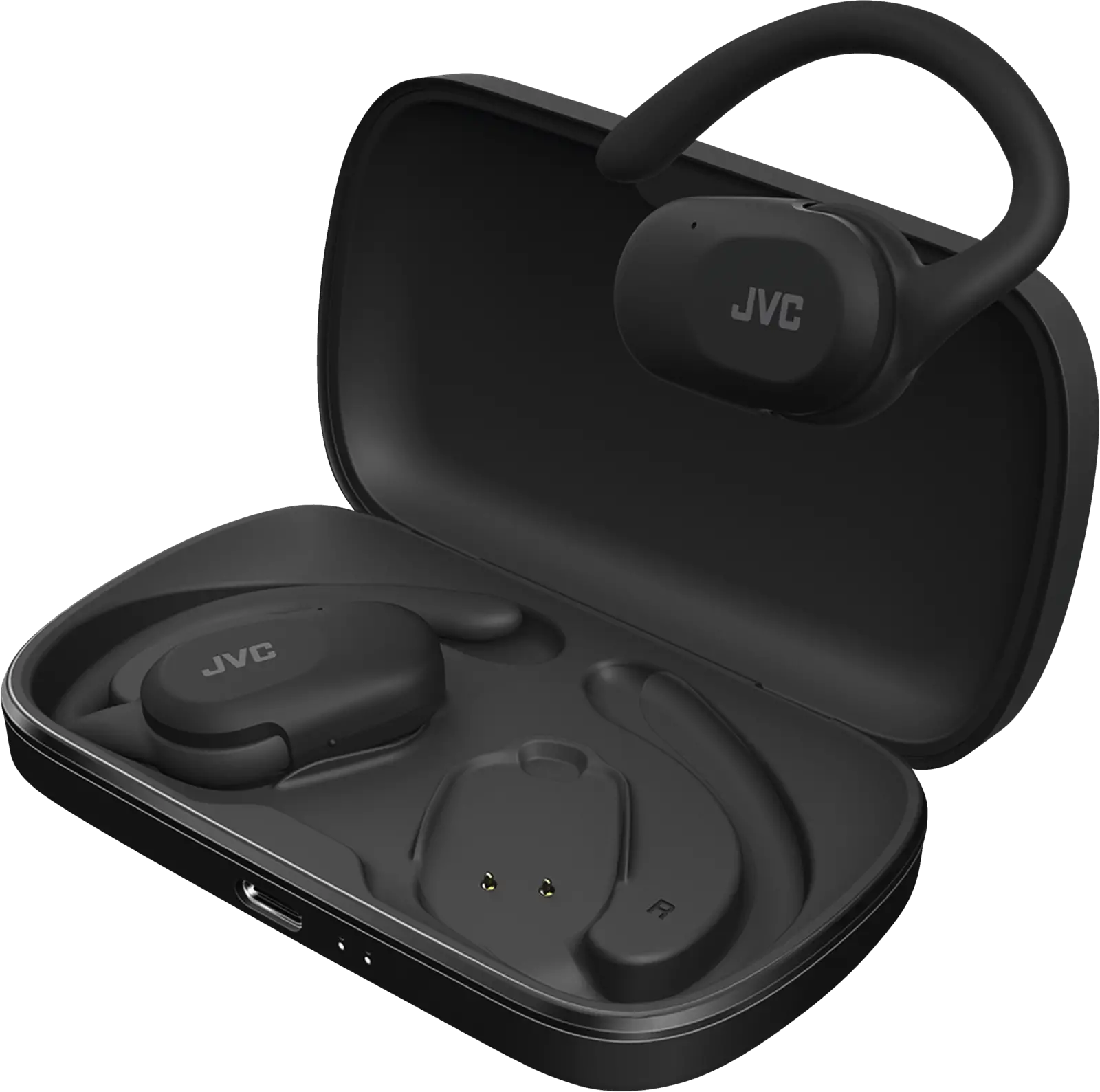 JVC HA-NP40T Nearphones open-ear oordopjes - Zwart