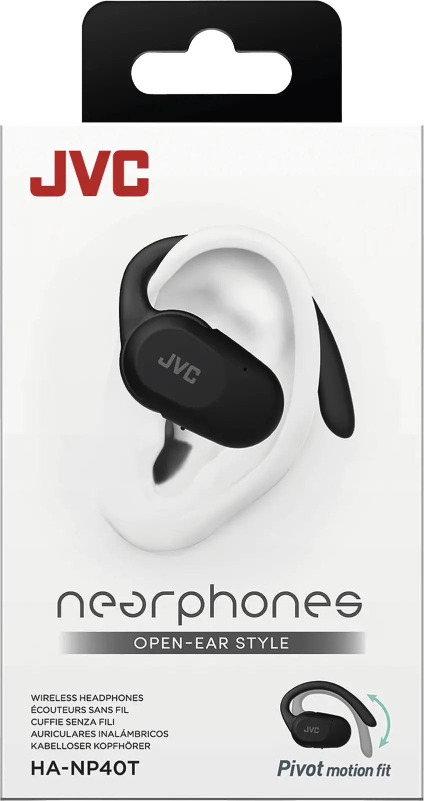 JVC HA-NP40T Nearphones open-ear oordopjes - Zwart