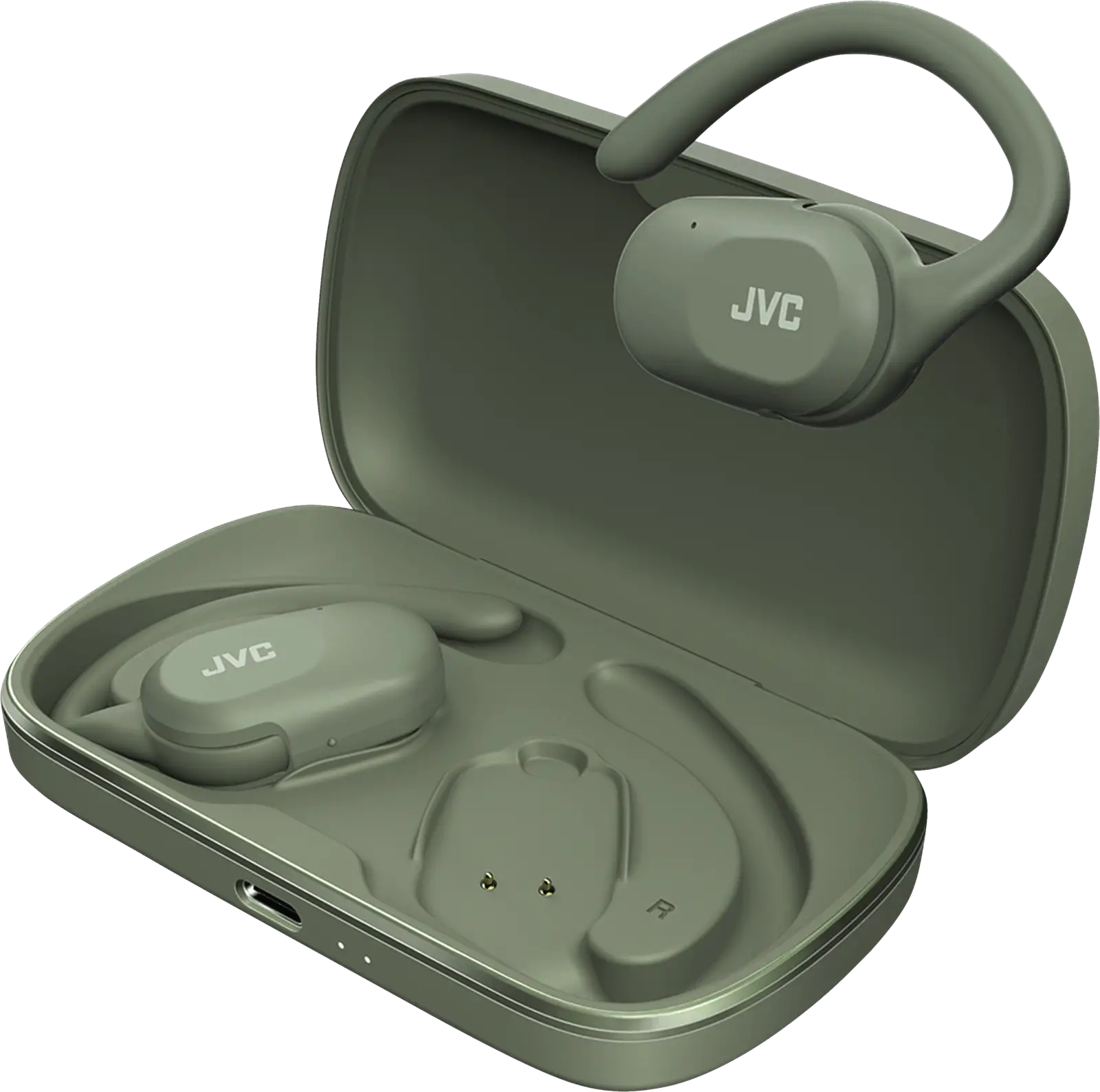 JVC HA-NP40T Nearphones open-ear oordopjes - Groen
